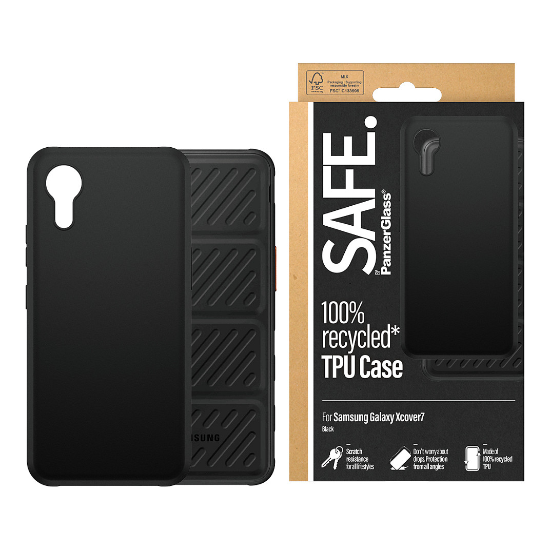 Maska PANZERGLASS za Samsung Galaxy xCover 7 (TPU, crna)-1
