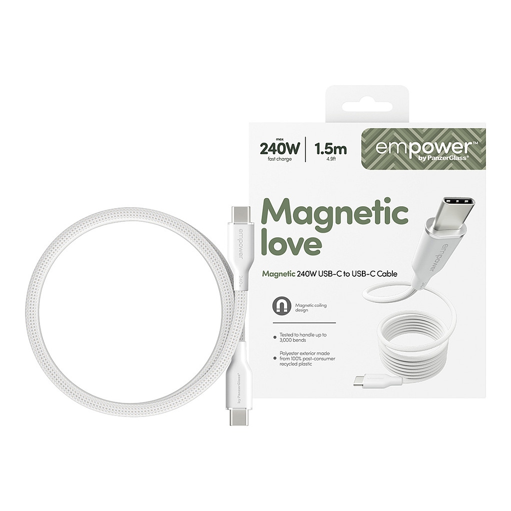 Kabel PANZERGLASS MAGNET (240W, USB-C na USB-C)-1