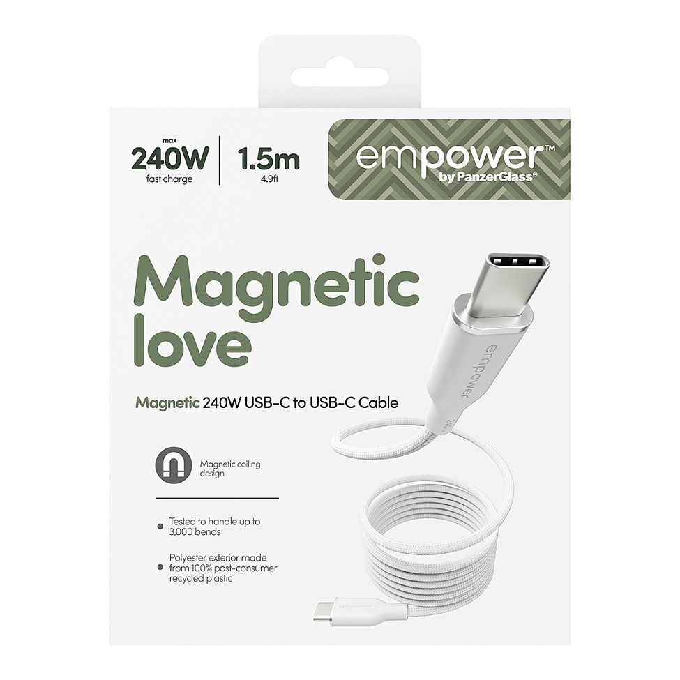 Kabel PANZERGLASS MAGNET (240W, USB-C na USB-C)-2