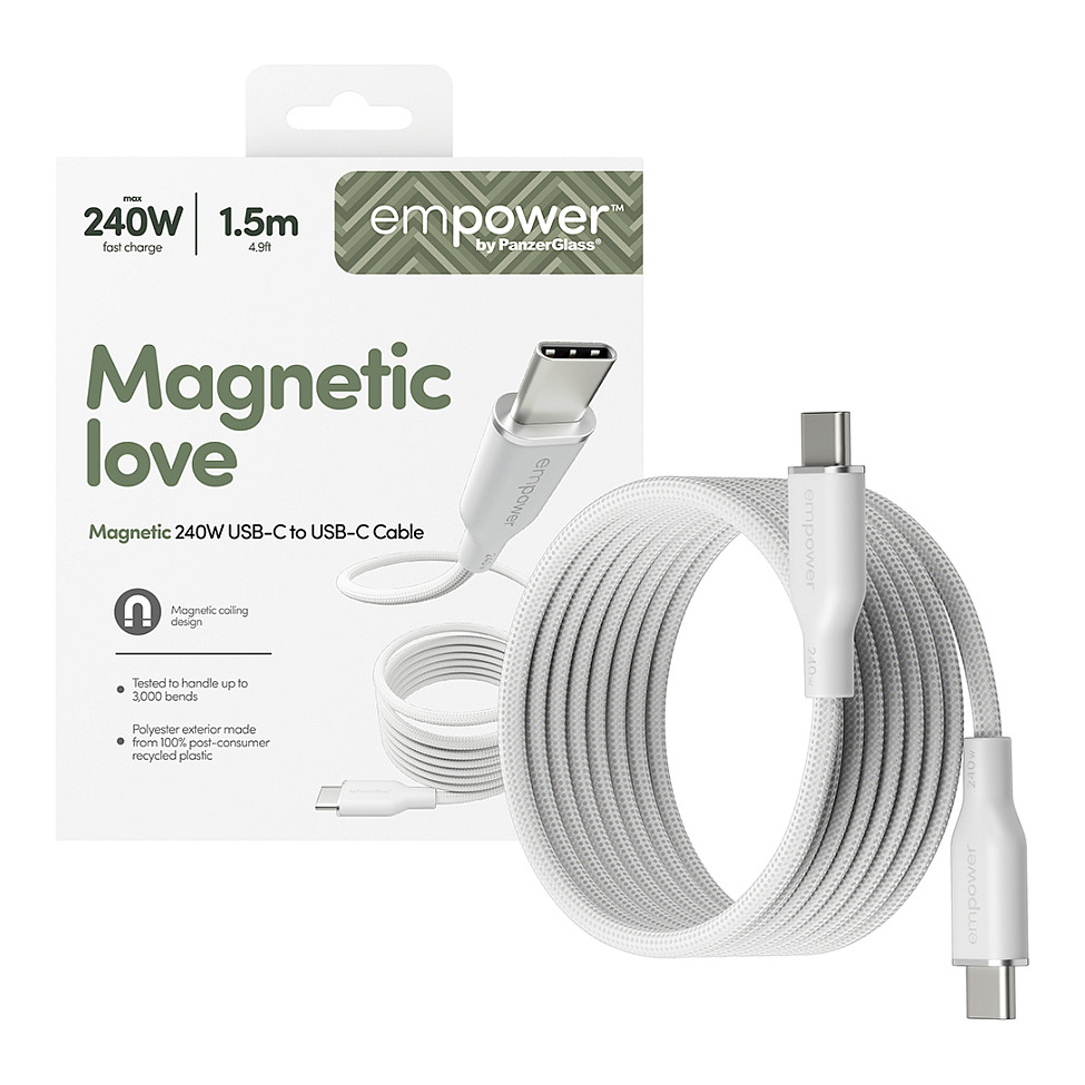 Kabel PANZERGLASS MAGNET (240W, USB-C na USB-C)-4