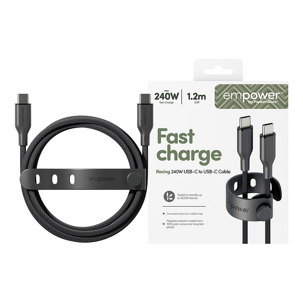 Kabel PANZERGLASS RACING (240W, USB-C na USB-C)-1