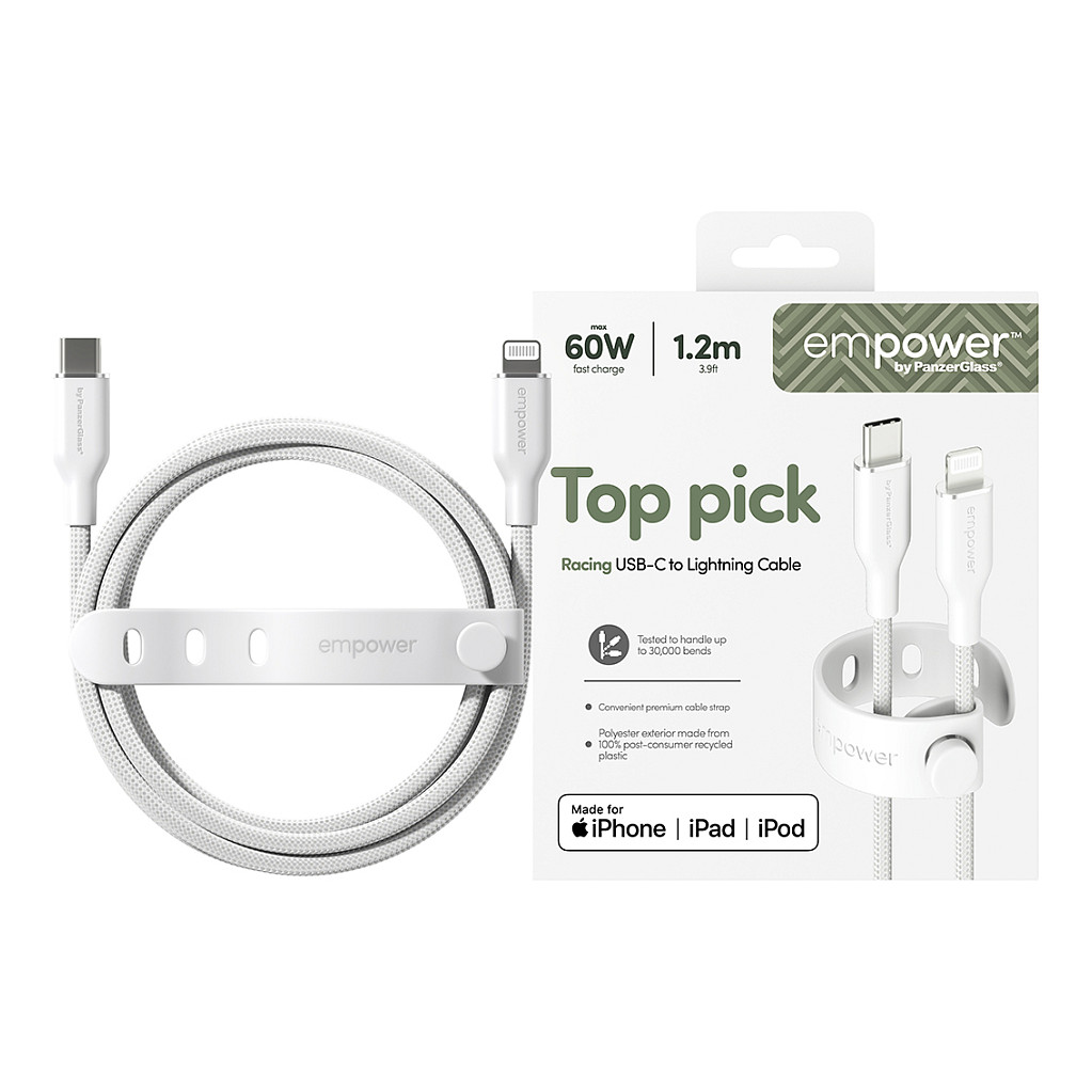 Kabel PANZERGLASS RACING (60W, USB-C na Lightning)-1