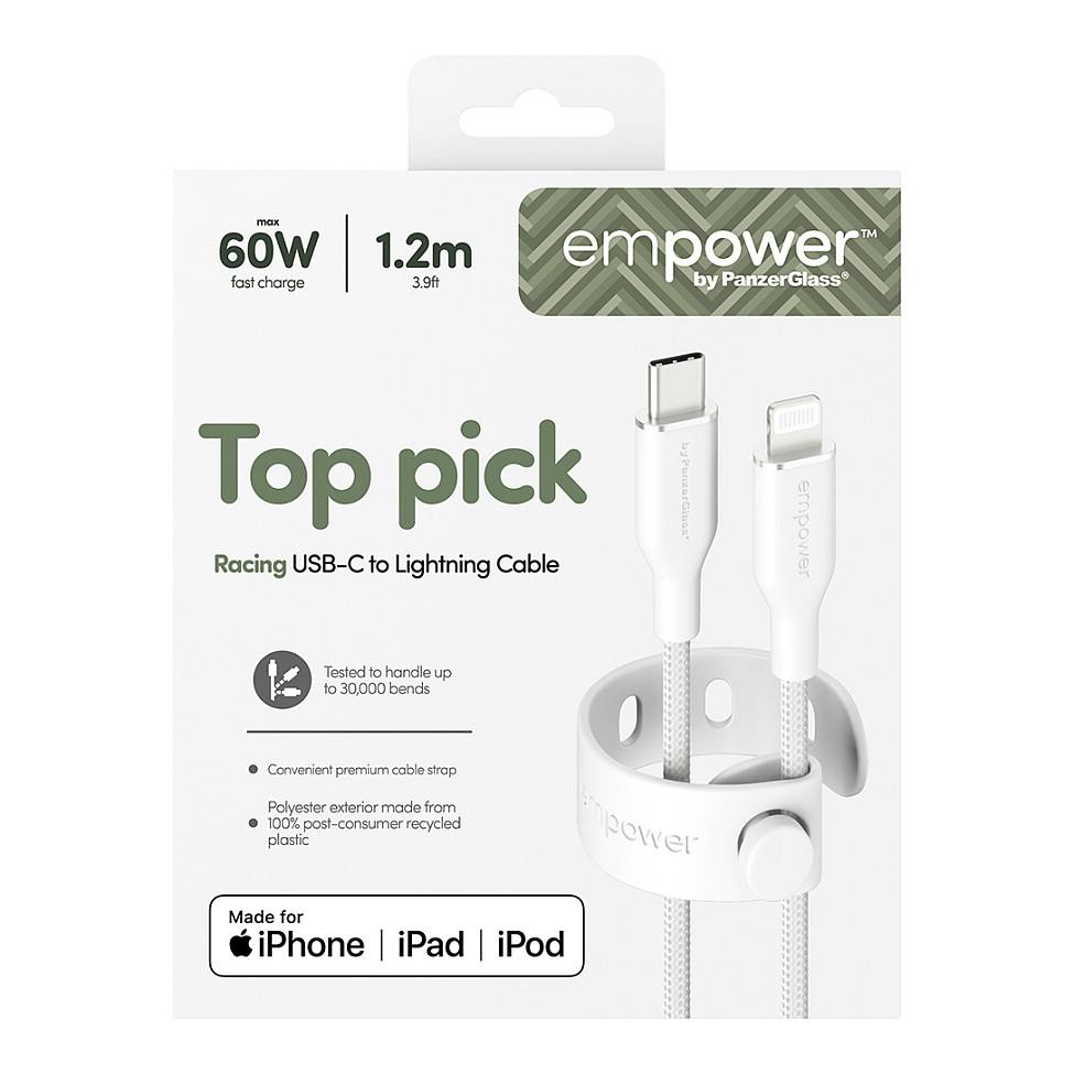 Kabel PANZERGLASS RACING (60W, USB-C na Lightning)-2