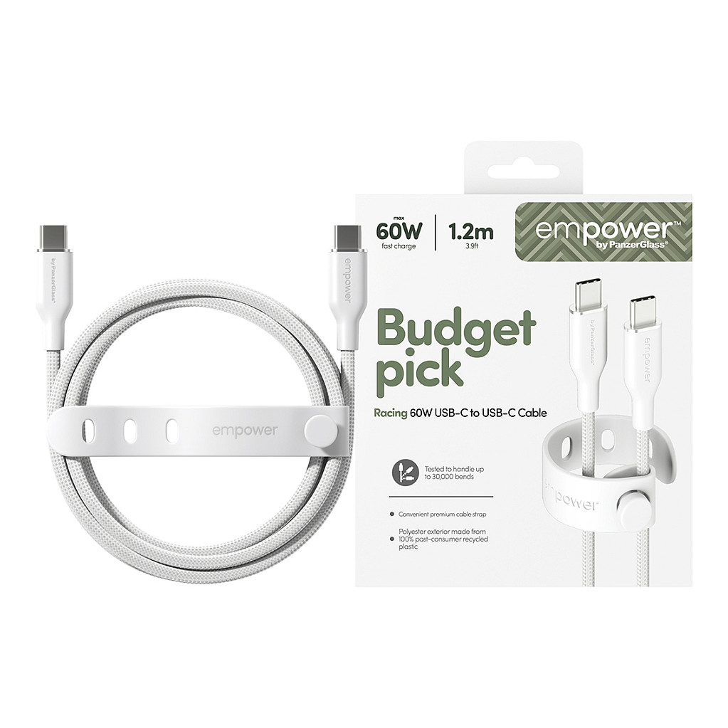 Kabel PANZERGLASS RACING (60W, USB-C na USB-C)-1