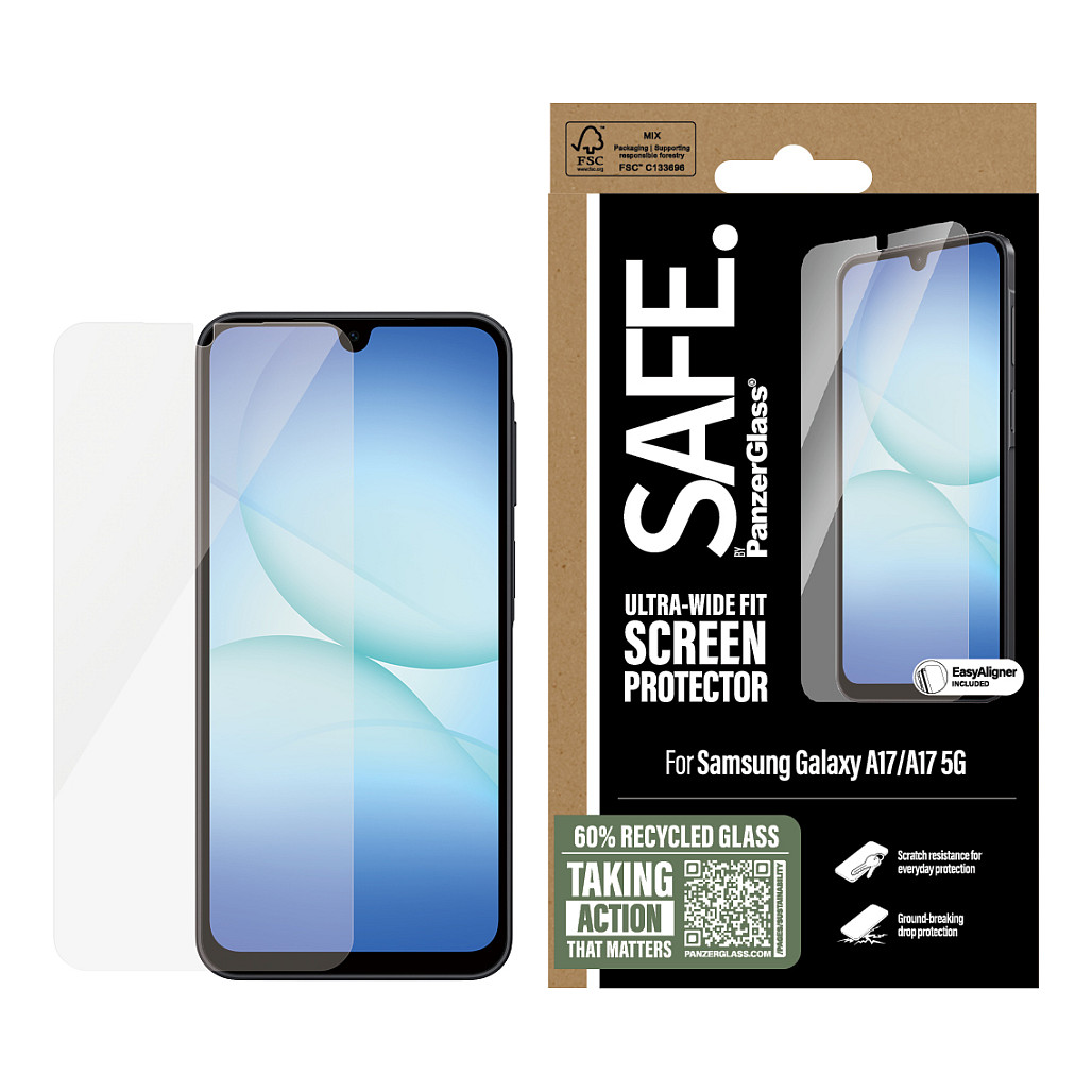 Zaštitno staklo PANZERGLASS za Samsung Galaxy A17 / A17 5G (SAFE, Ultra-Wide Fit)-1
