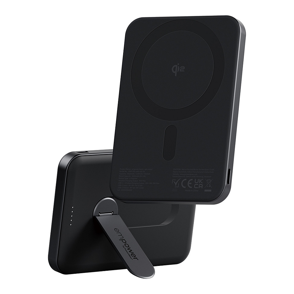 Prijenosna baterija PANZERGLASS Empower Bank sa Spin Standom (5000mAh, MagSafe)