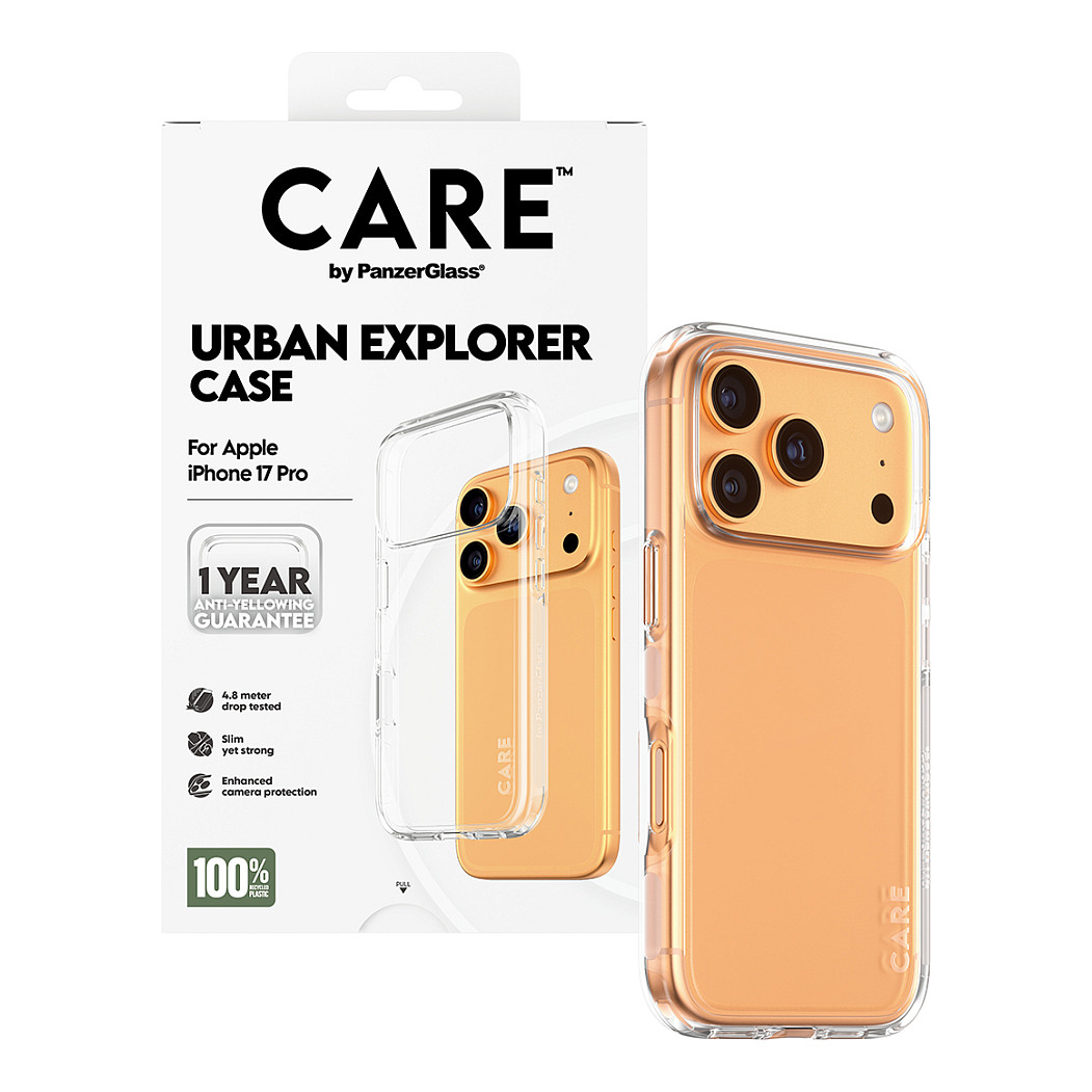 Maska PANZERGLASS CARE Urban Explorer (za iPhone 17 Pro, prozirna, MagSafe)-4