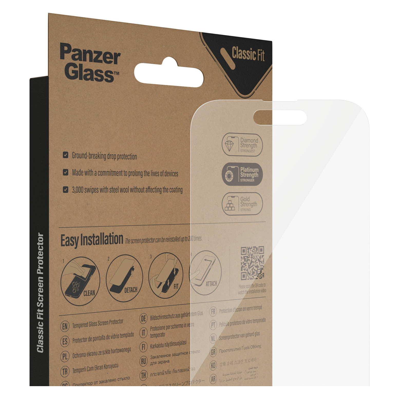 Zaštitno staklo PANZERGLASS za iPhone 14 Pro (Anti-Bacterial)-6