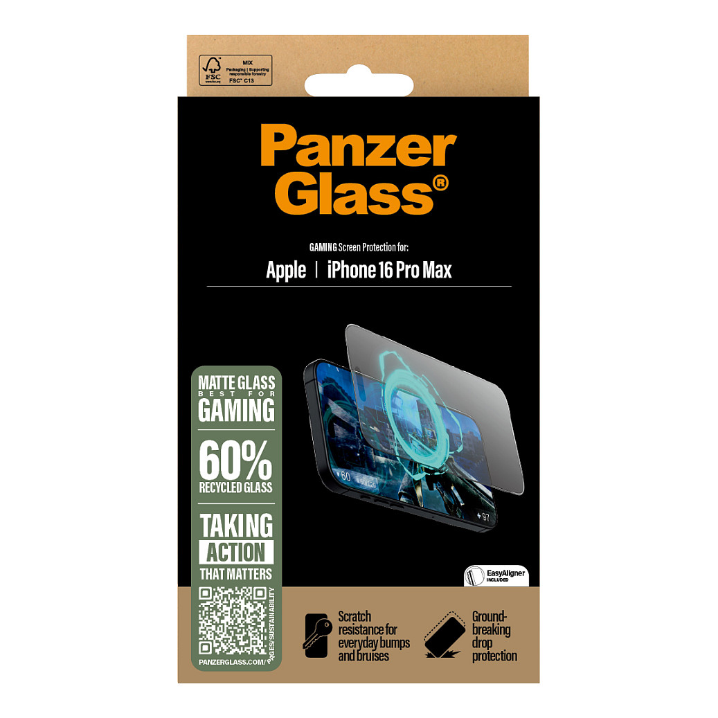 Zaštitno staklo PANZERGLASS za iPhone 16 Pro Max (Gaming, Ultra-Wide Fit, Matte)-2