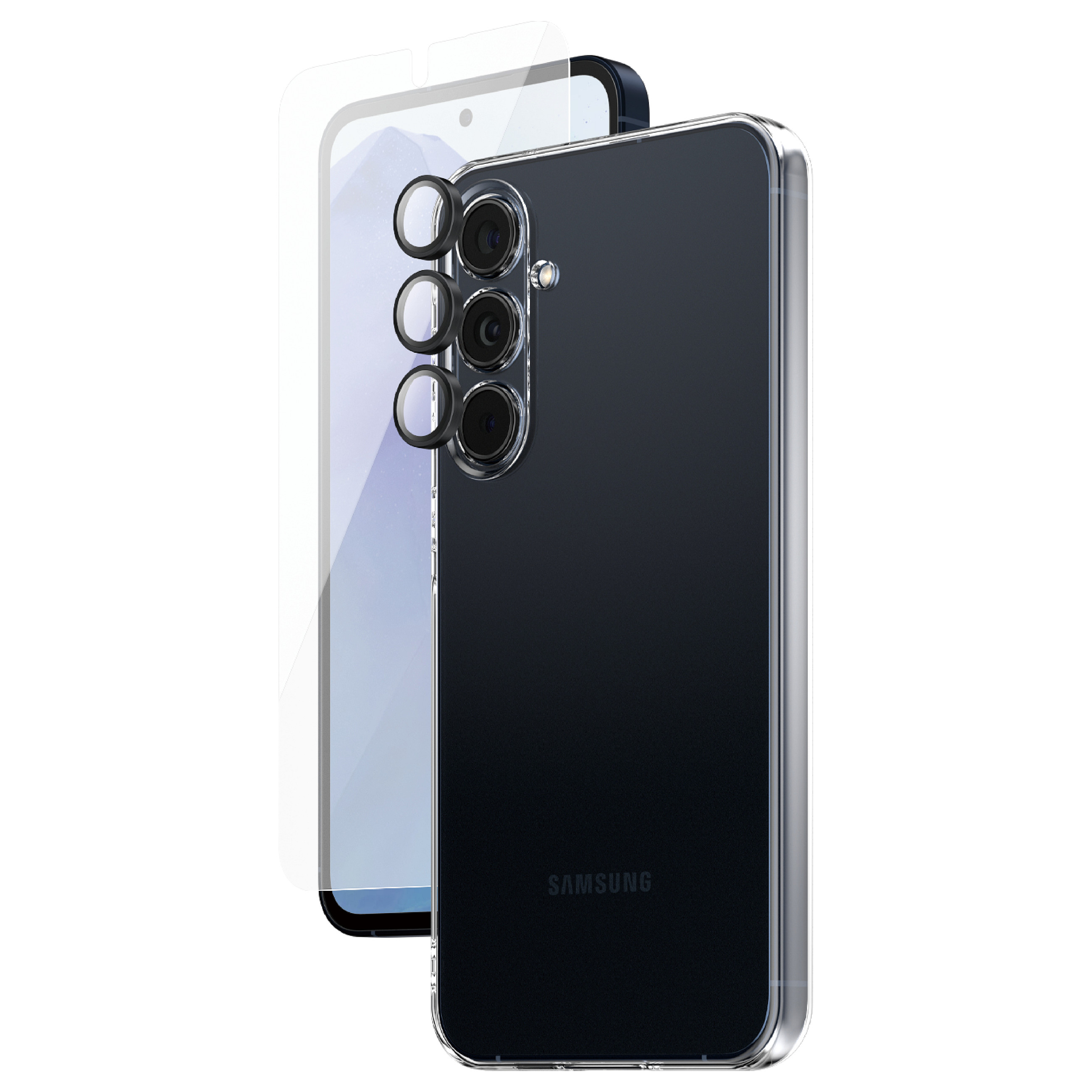 Bundle zaštitno staklo i maskica PANZERGLASS za Samsung Galaxy A55 5G (HardCase + Ultra-Wide-Fit Screen Protector)-0