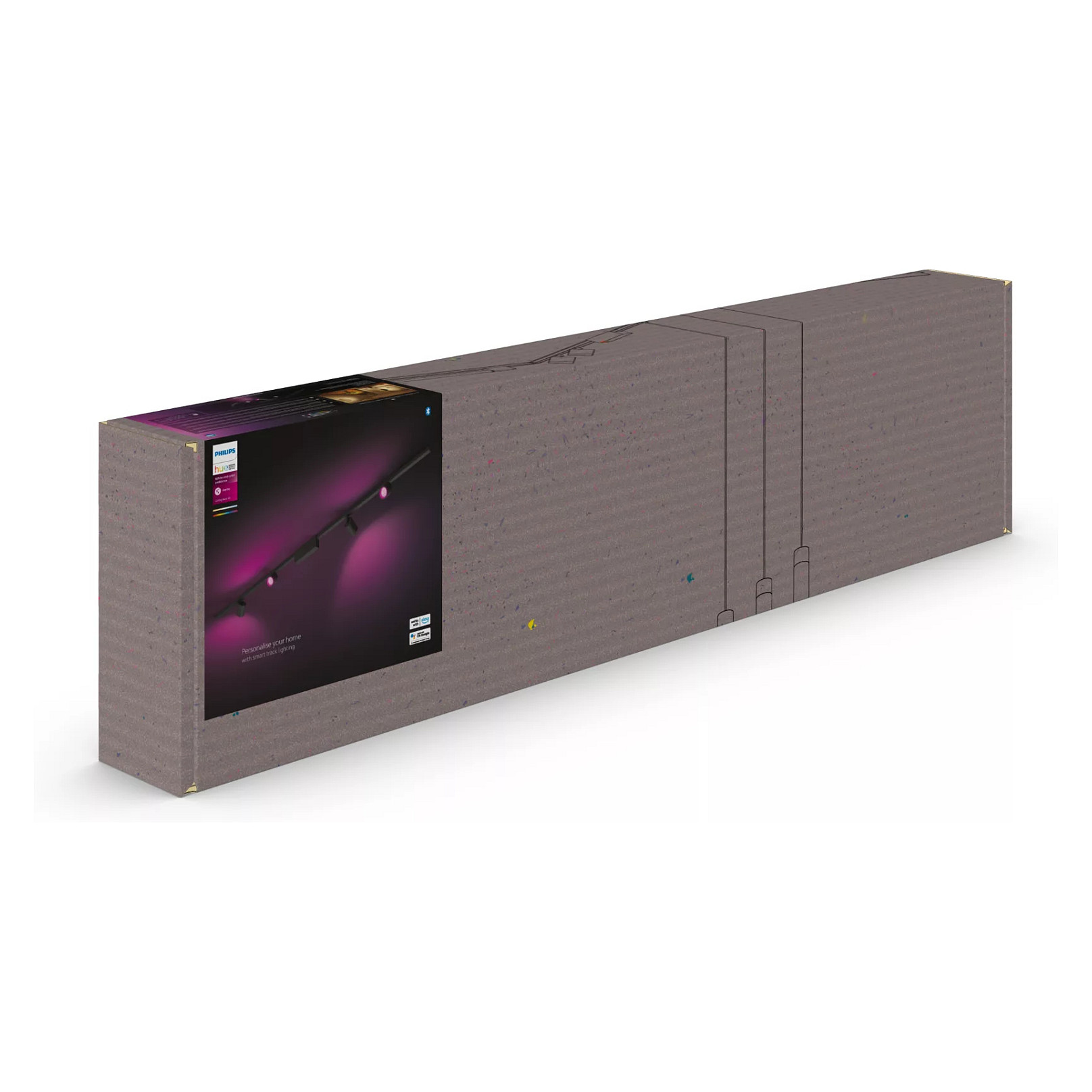 Sustav tračne rasvjete PHILIPS Hue Perifo (osnovni set, 4 reflektora, crni)-1