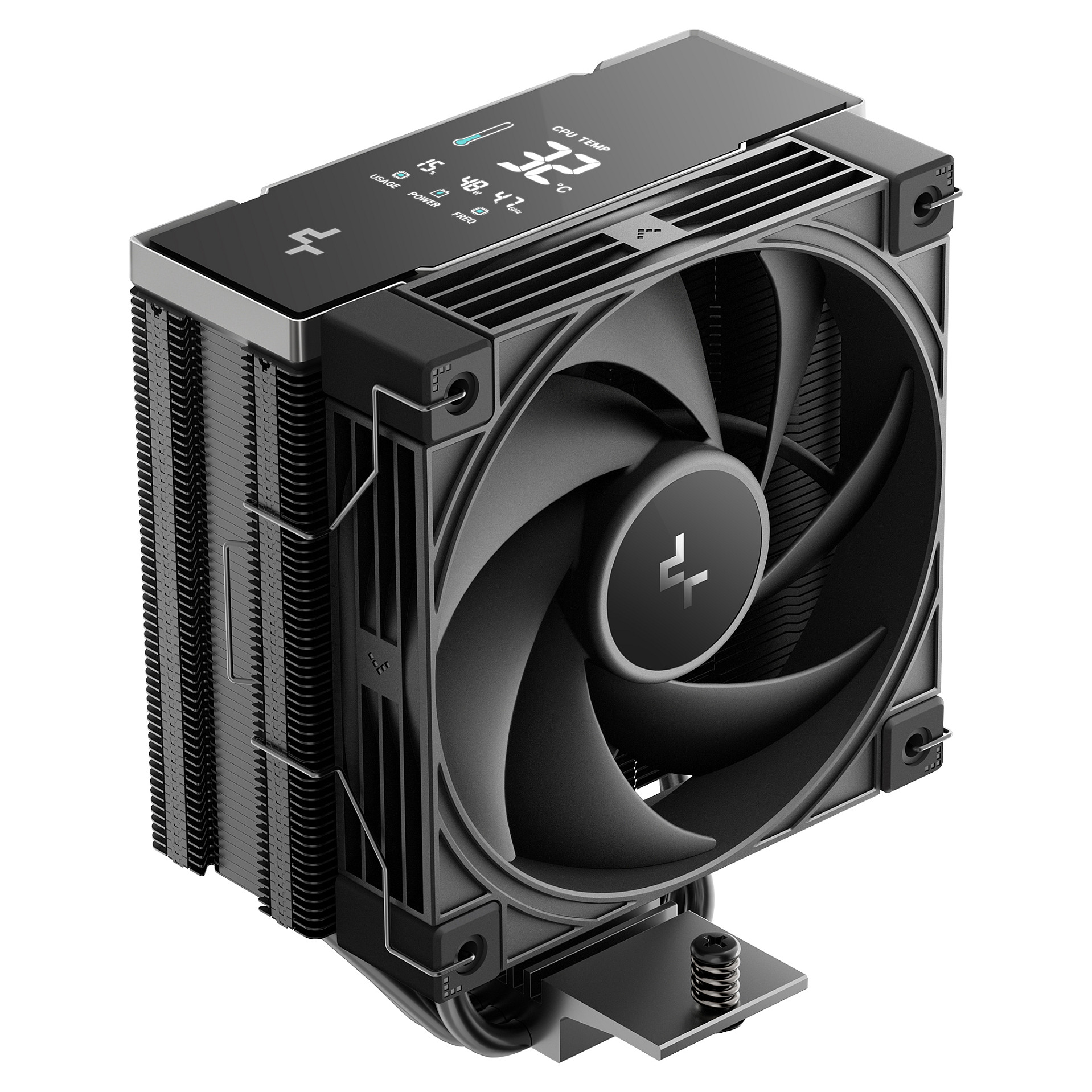 Hladnjak za procesor DEEPCOOL AK400 G2 DIGITAL NYX (zračni, digitalni zaslon)-0