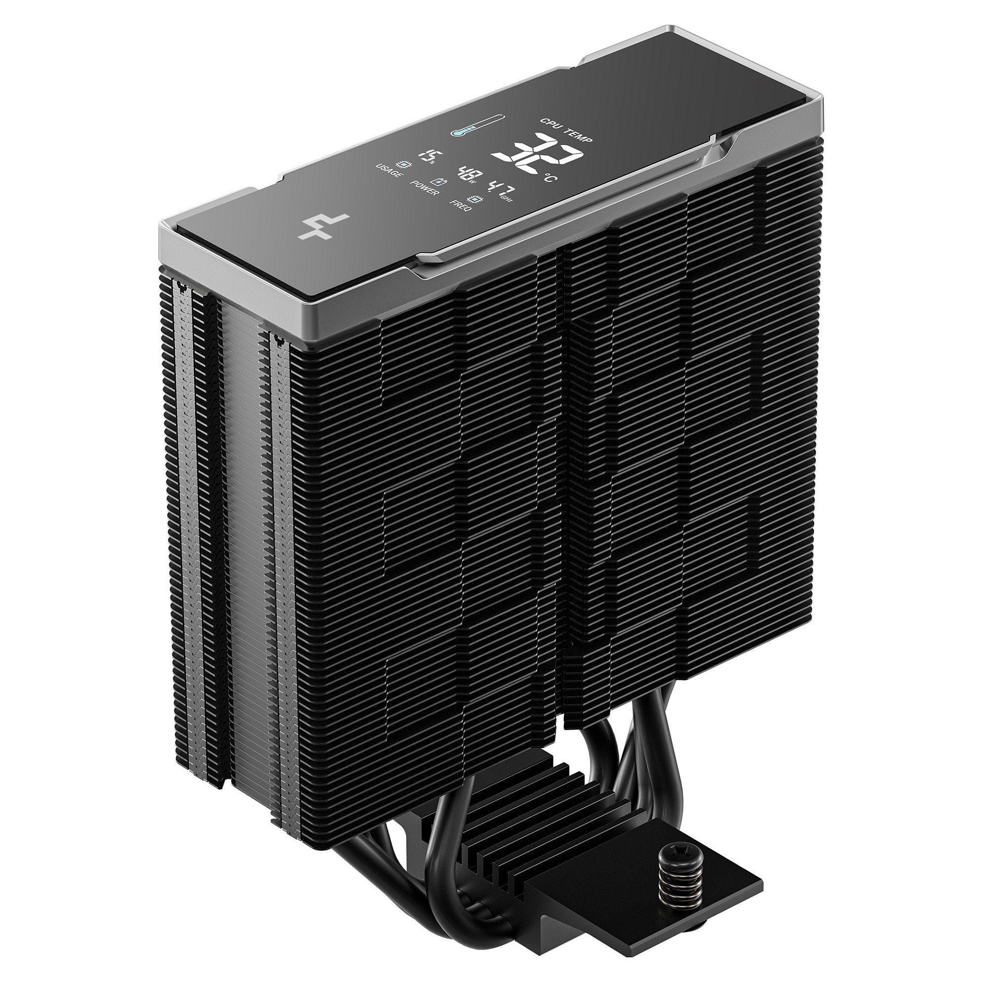 Hladnjak za procesor DEEPCOOL AK400 G2 DIGITAL NYX (zračni, digitalni zaslon)-5