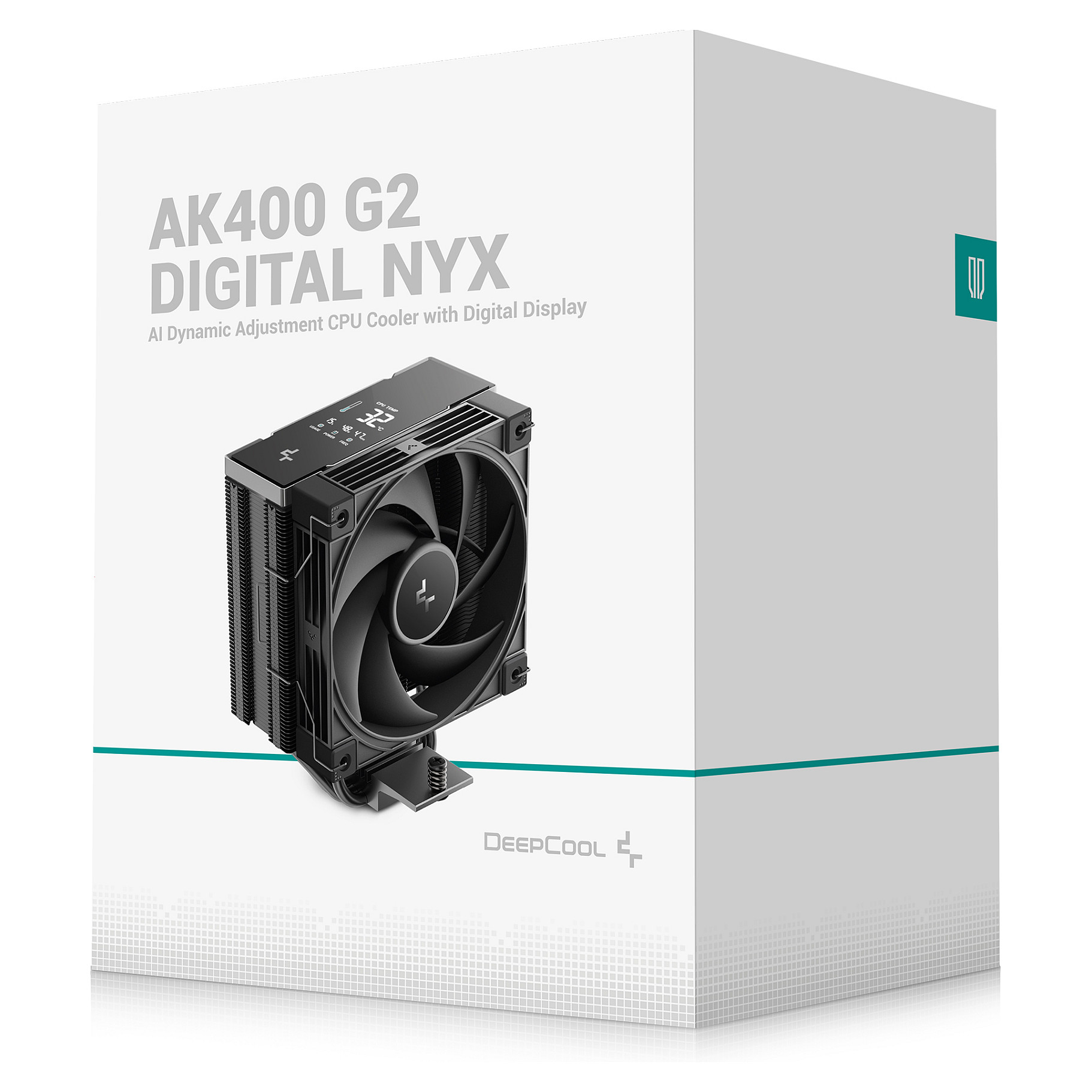 Hladnjak za procesor DEEPCOOL AK400 G2 DIGITAL NYX (zračni, digitalni zaslon)-8