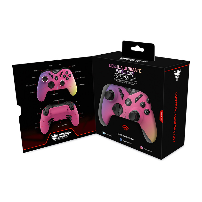 Kontroler DRAGONSHOCK Nebula Pro (Wireless, Candy, za Nintendo Switch)-8
