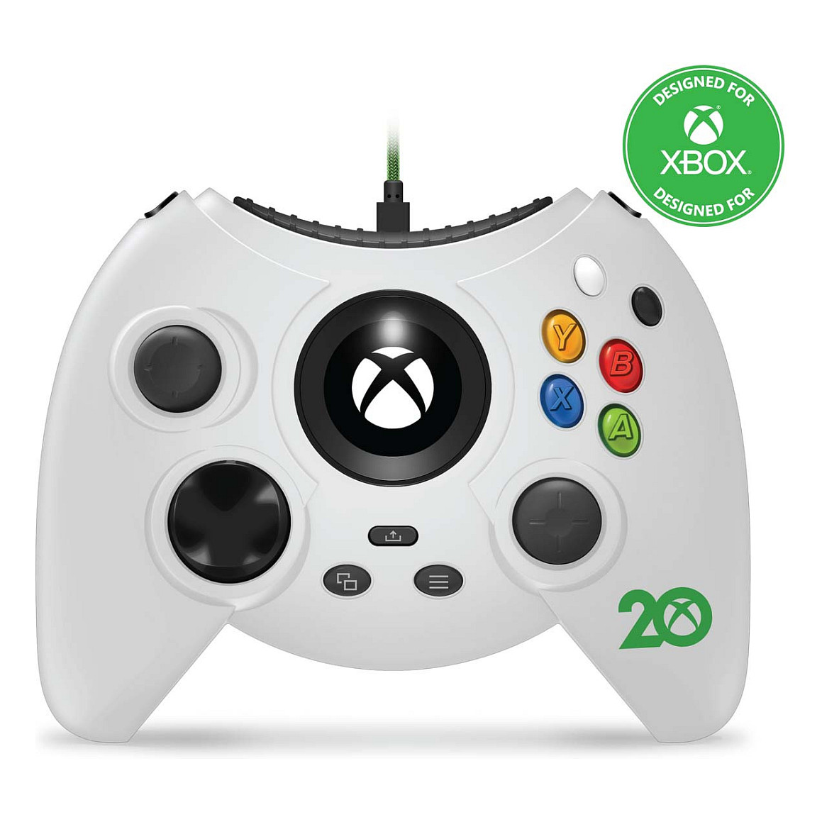 Kontroler HYPERKIN Duke (žični, bijeli, za Xbox)-0