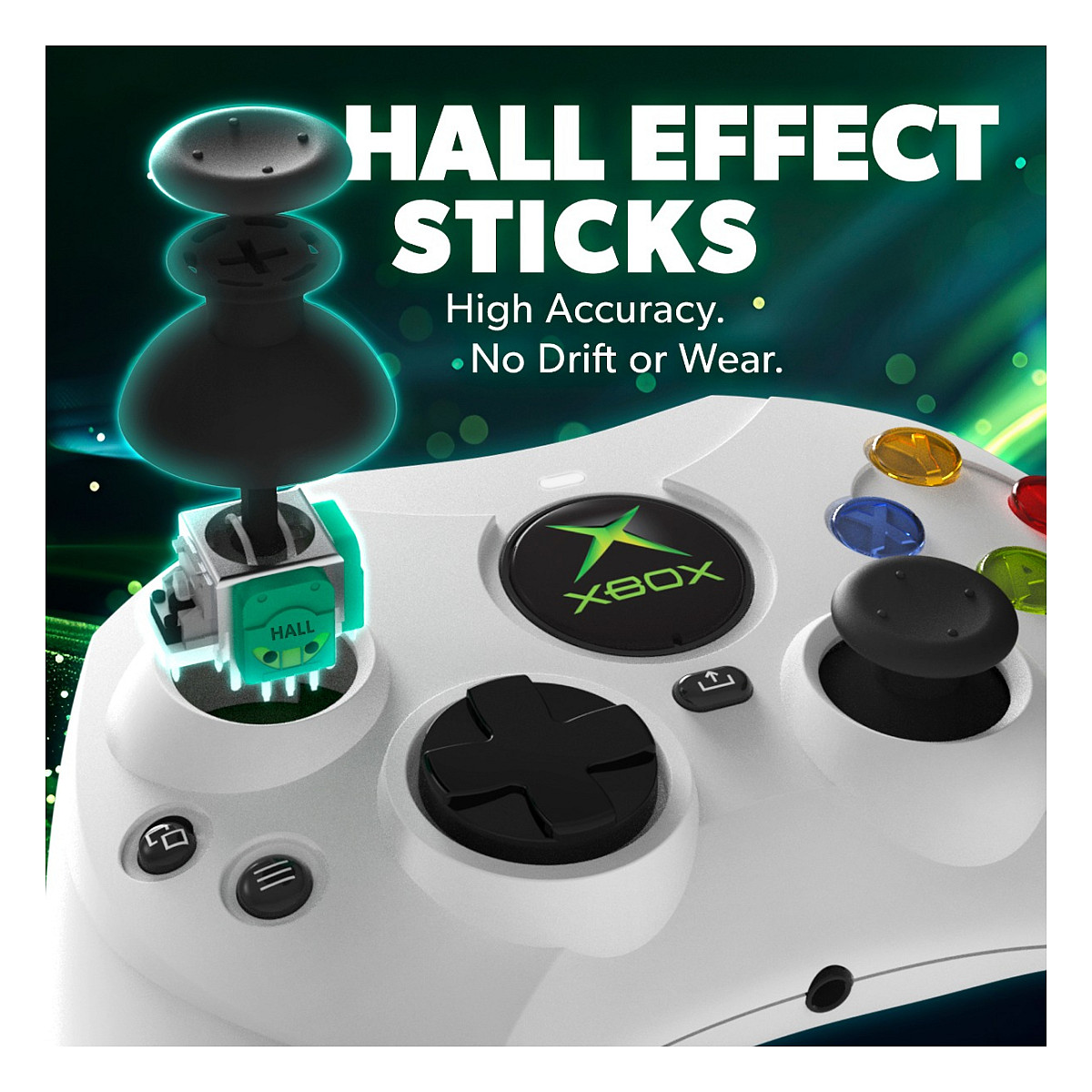 Kontroler HYPERKIN DuchesS (žičani, bijeli, za Xbox)-3