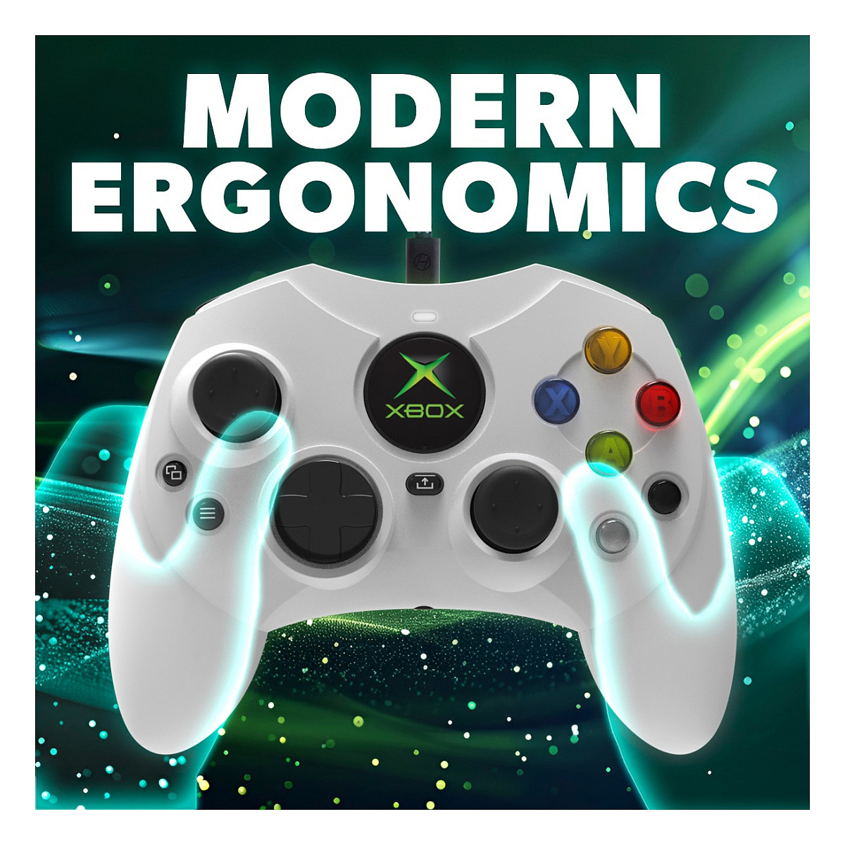 Kontroler HYPERKIN DuchesS (žičani, bijeli, za Xbox)-4