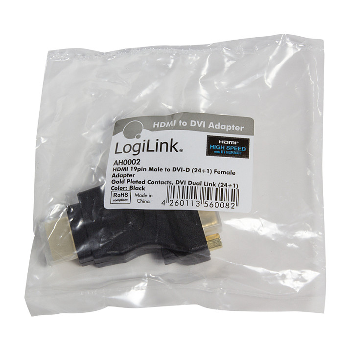 Adapter LOGILINK HDMI na DVI-D (HDMI muški na DVI-D ženski, pozlaćeni)-1