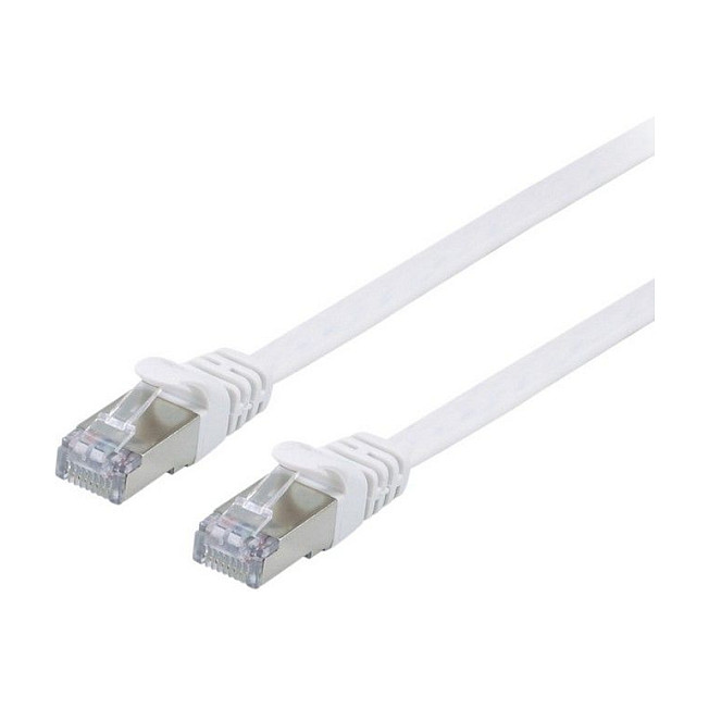 Mrežni kabel EQUIP Cat6A U/FTP (0.50m, bijeli, plosnati)