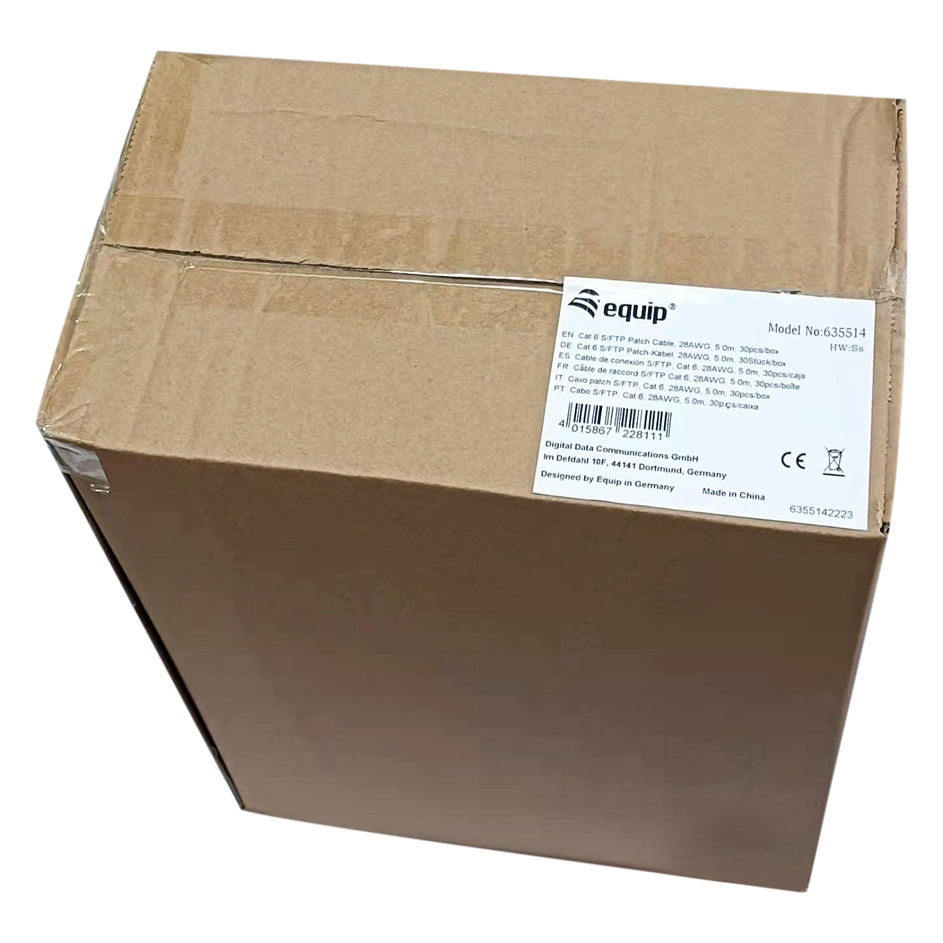 Mrežni kabel EQUIP Cat.6 S/FTP (5.0m, LSZH, 30 komada, bijeli)-3