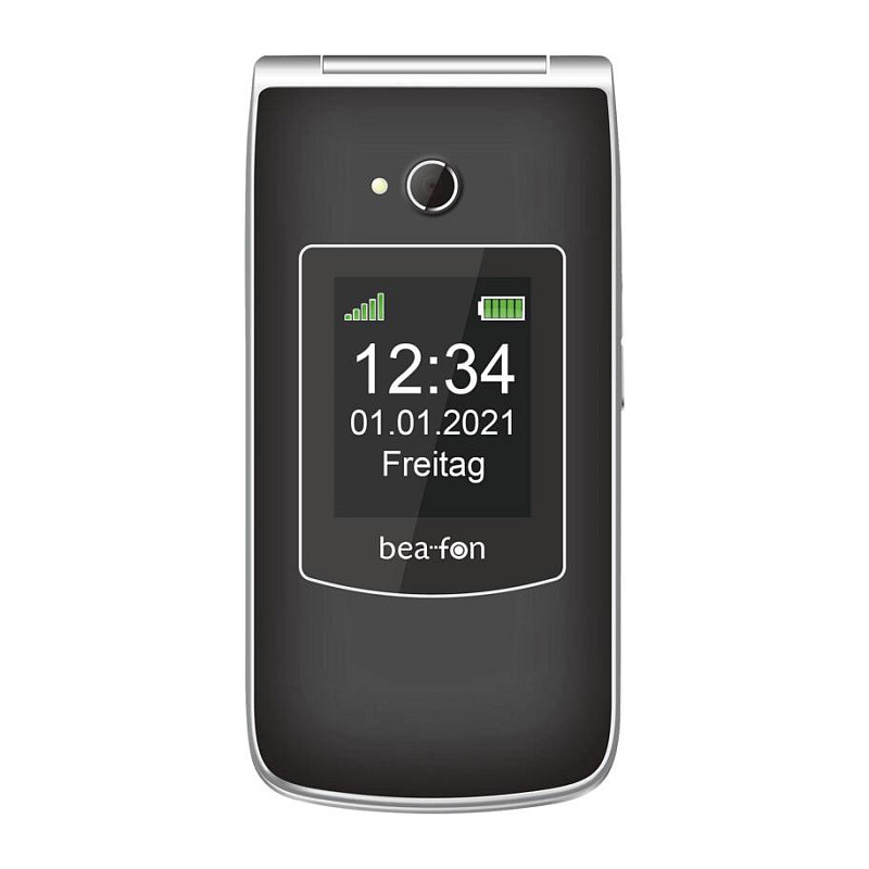 Preklopni mobitel BEAFON SL645 (2G, velike tipke, crno-srebrni)-1