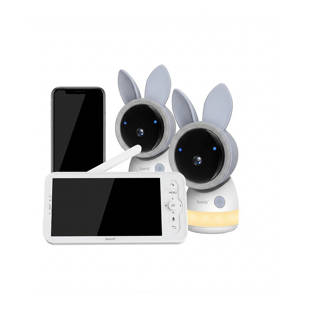 Baby monitor ARENTI Baby Kit (4MP, Wi-Fi, dvostruka kamera, LCD zaslon)-0