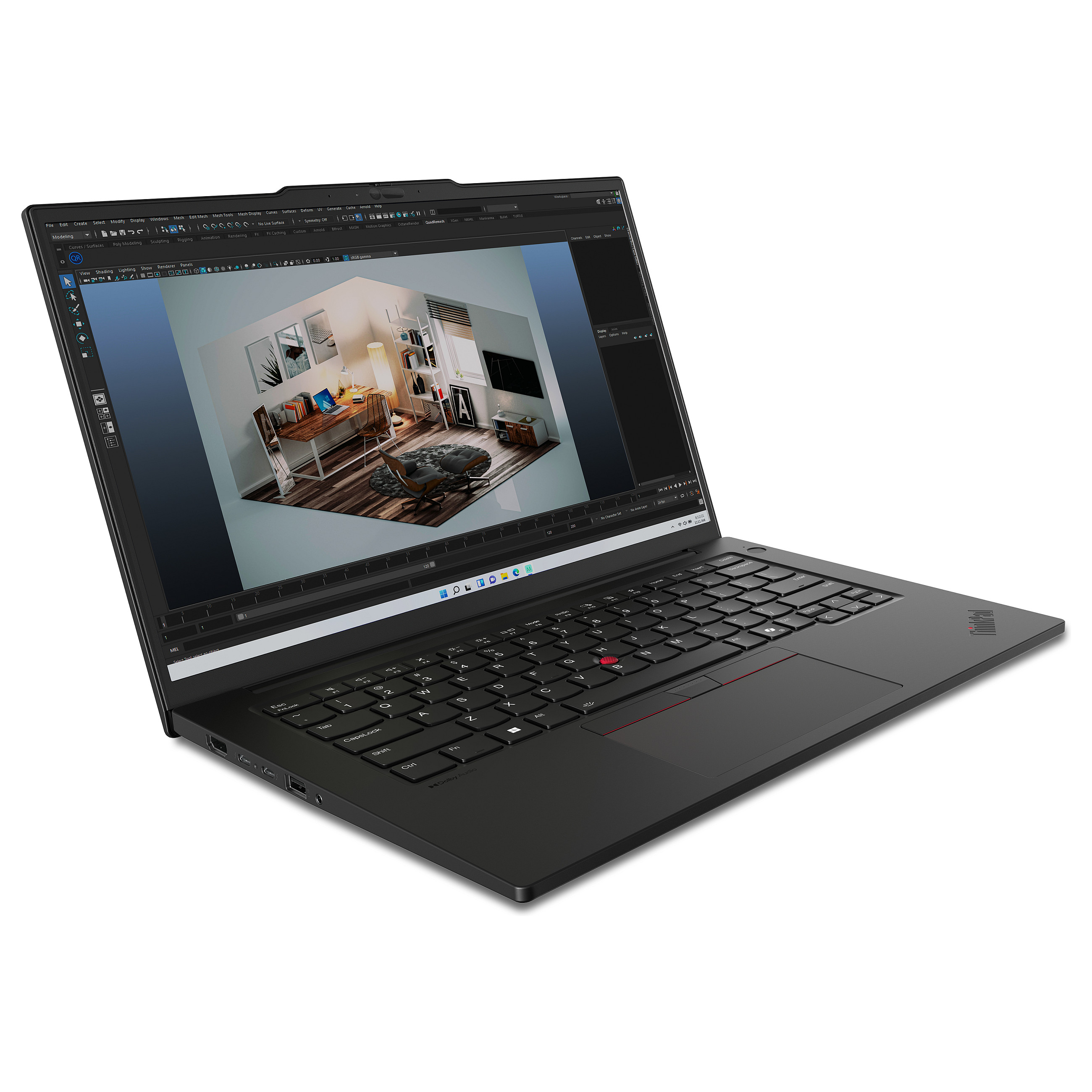 Laptop LENOVO ThinkPad P14s G5 (14", Intel Core Ultra 7 155H, 32GB, 1TB SSD, RTX 500 Ada, Windows 11 Pro) – internacionalna non HR tipkovnica-3