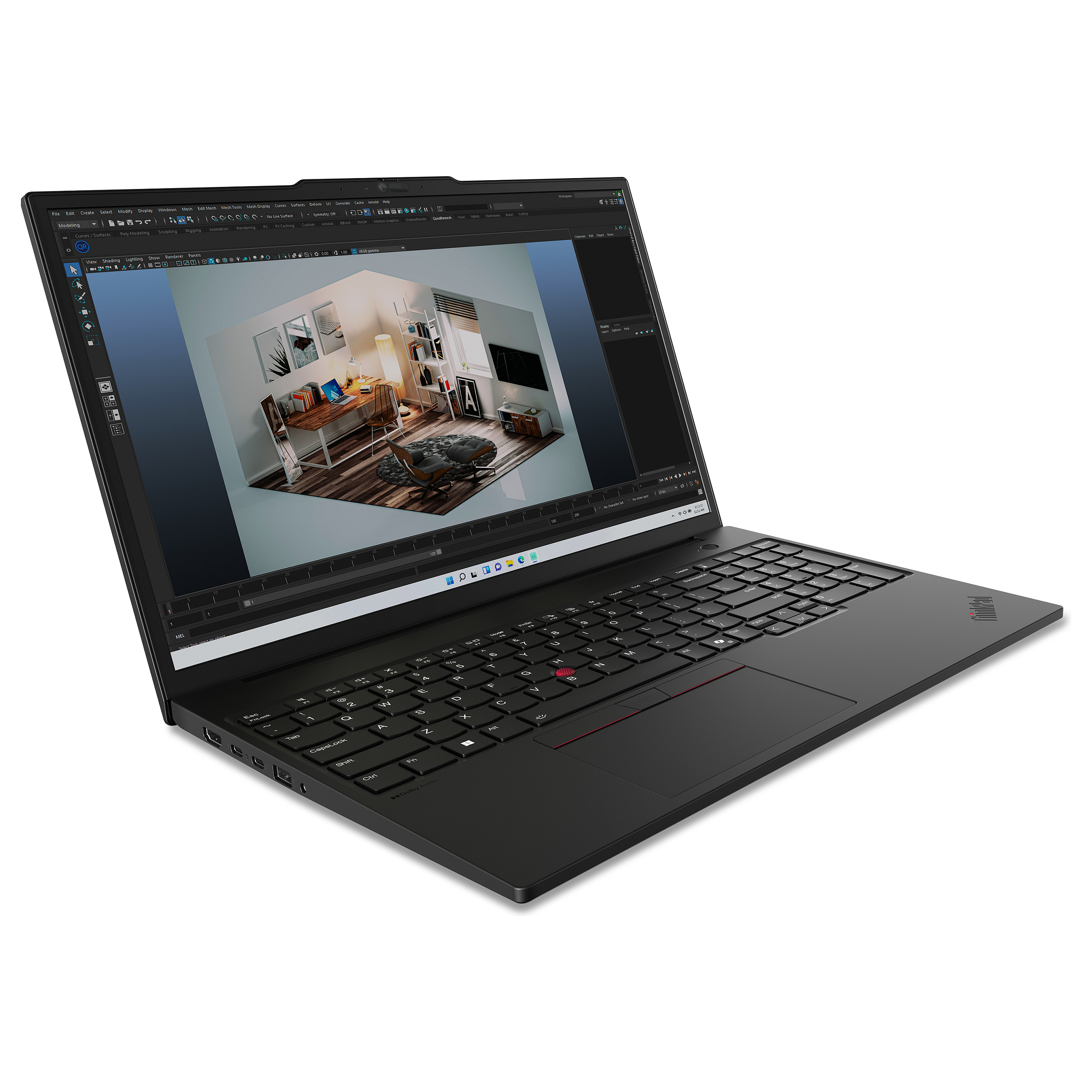 Laptop LENOVO ThinkPad P16s G3 (16", Intel Core Ultra 7 155H, 32GB, 1TB SSD, RTX 500 Ada, Windows 11 Pro) – internacionalna non HR tipkovnica-3