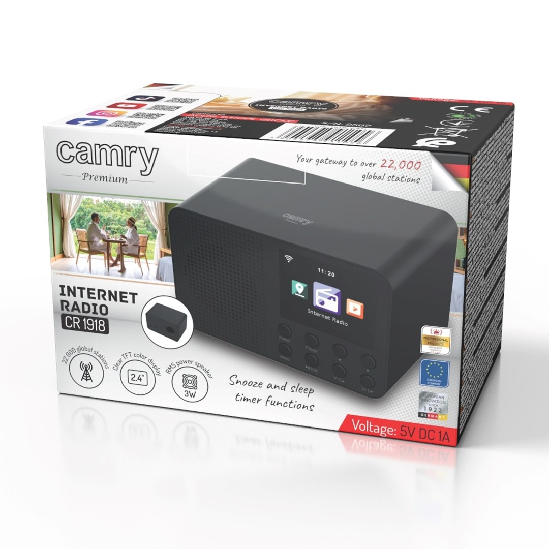 Internet radio ADLER CAMRY CR 1918 crni-12