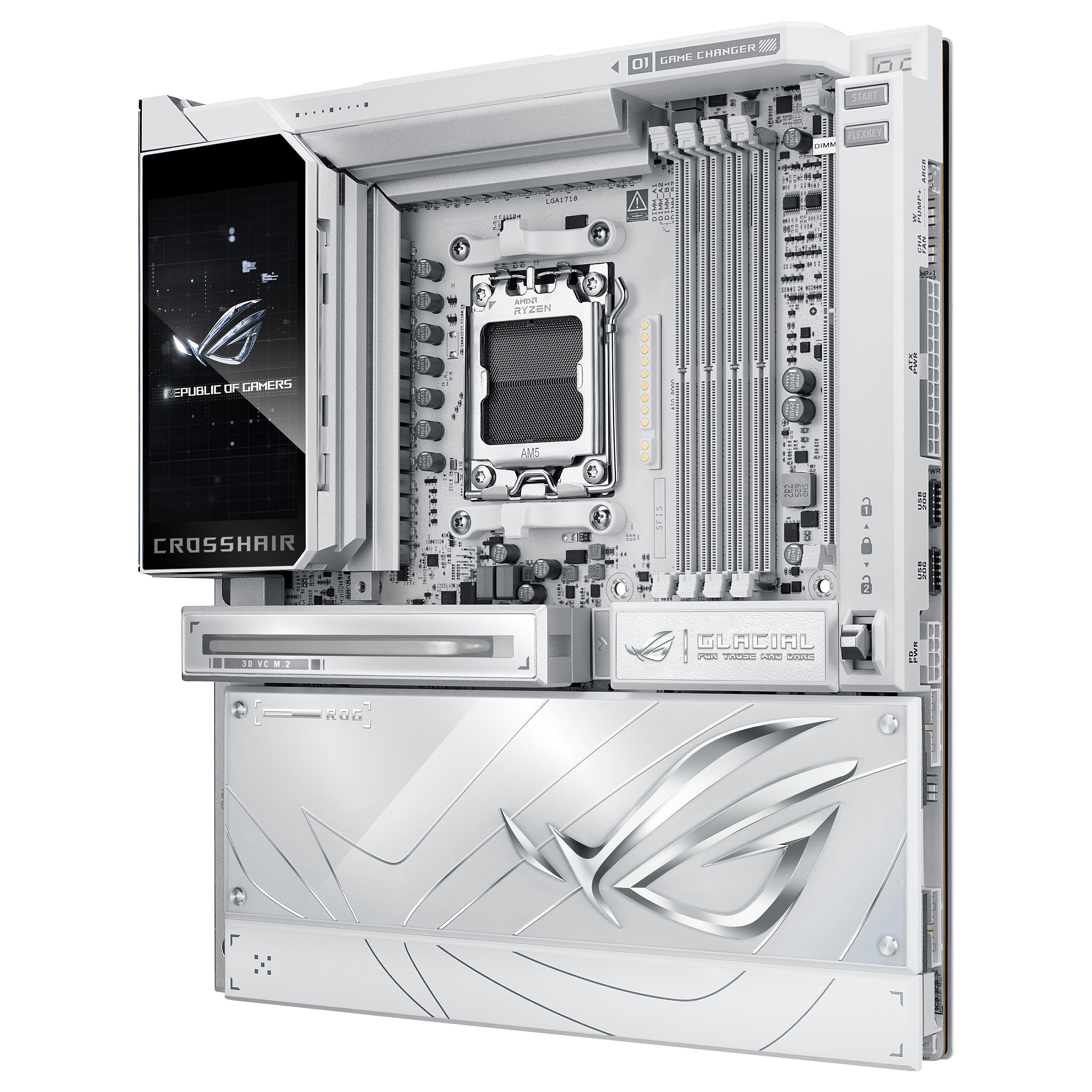 Matična ploča ASUS ROG CROSSHAIR X870E GLACIAL (AMD X870E, Socket AM5, Extended ATX)-12
