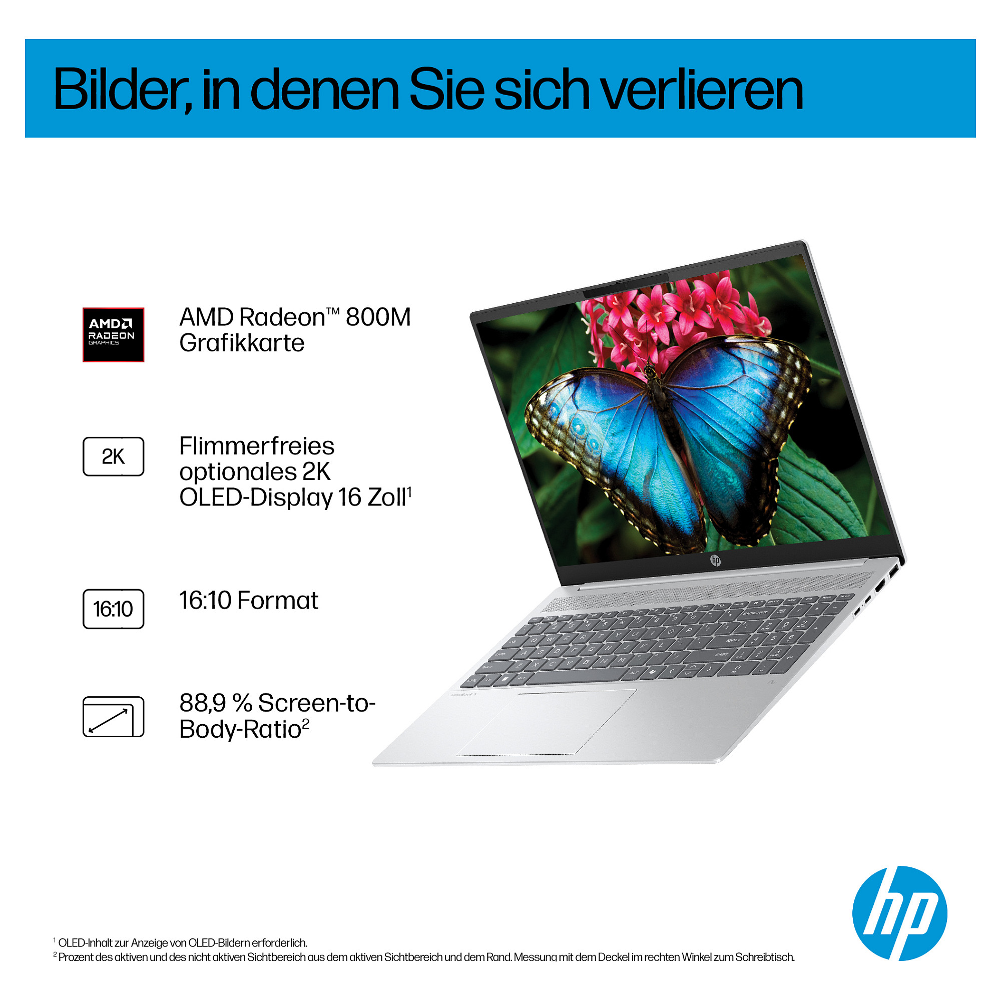 Prijenosno računalo HP OmniBook 5 16-ag1453ng (Ryzen AI 5 330, 16GB RAM, 512GB SSD, W11 Home) silver-1