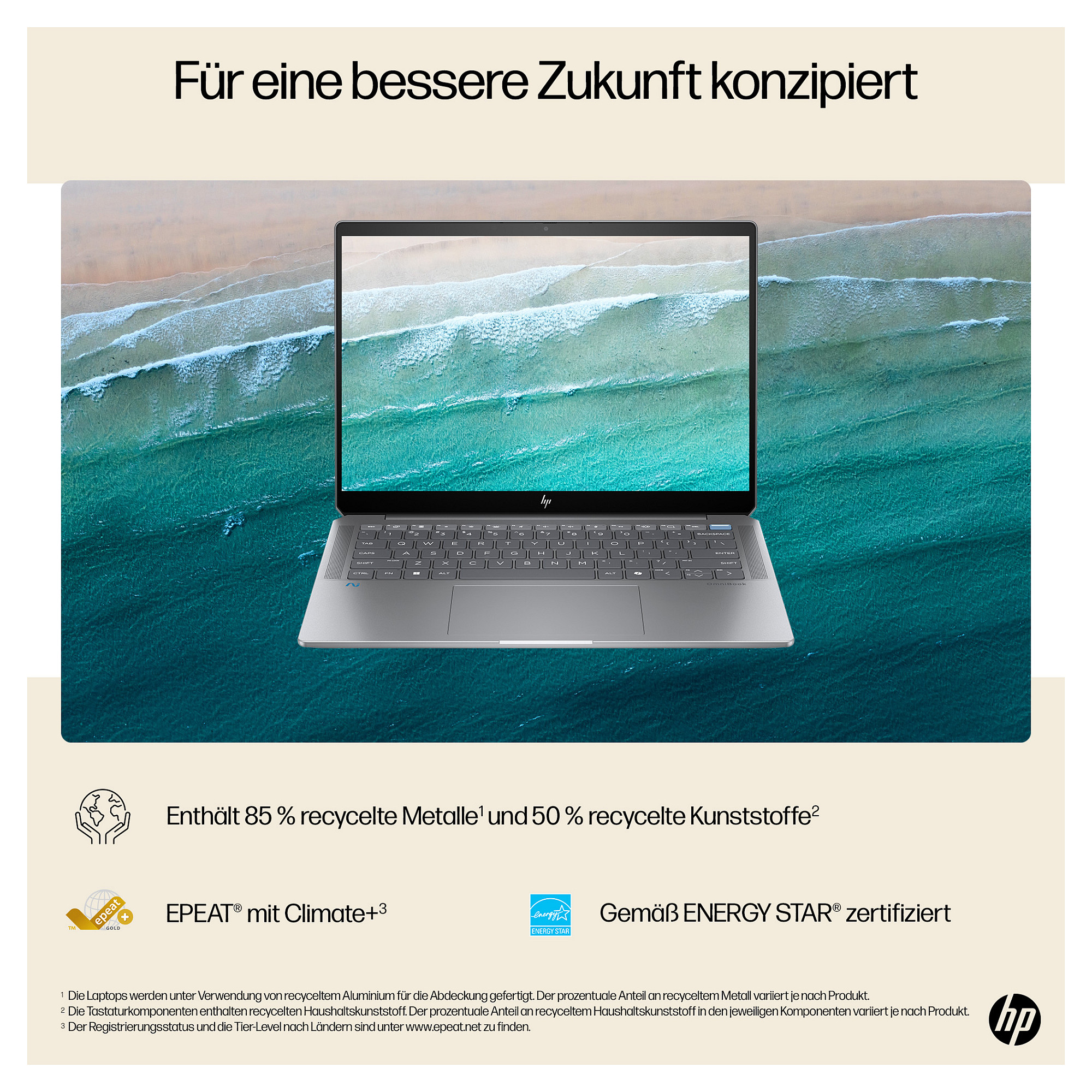 Laptop HP OmniBook X 14-fd0190ng (14" 2.2K Touch, Snapdragon X Elite, 16GB, 512GB SSD, Adreno GPU, Windows 11 Home, Non-HR tipkovnica, Meteor Silver)-2