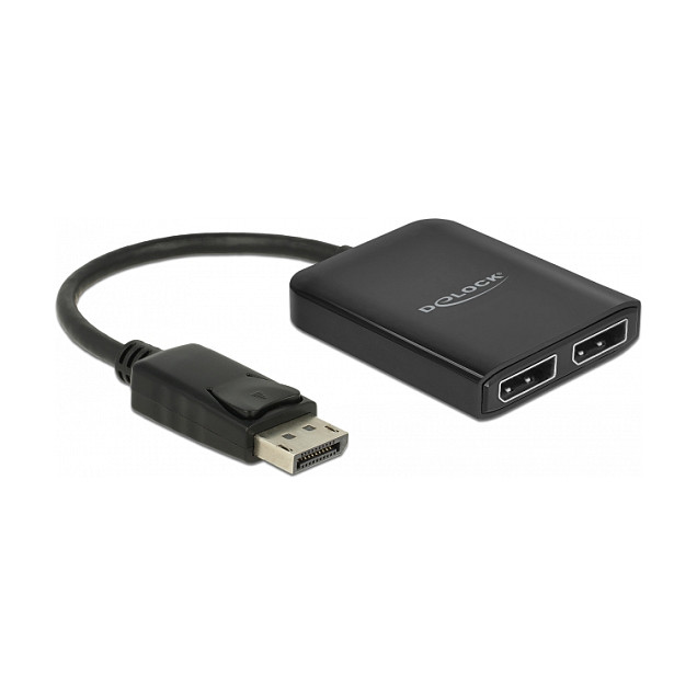 Splitter DELOCK DisplayPort 1.4 1x DP na 2x DP MST