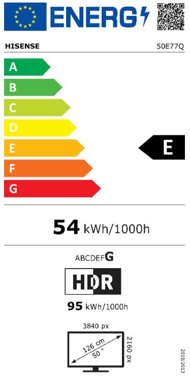 TV HISENSE 50E77Q (50", 126 cm, 4K, QLED, Smart TV)-3