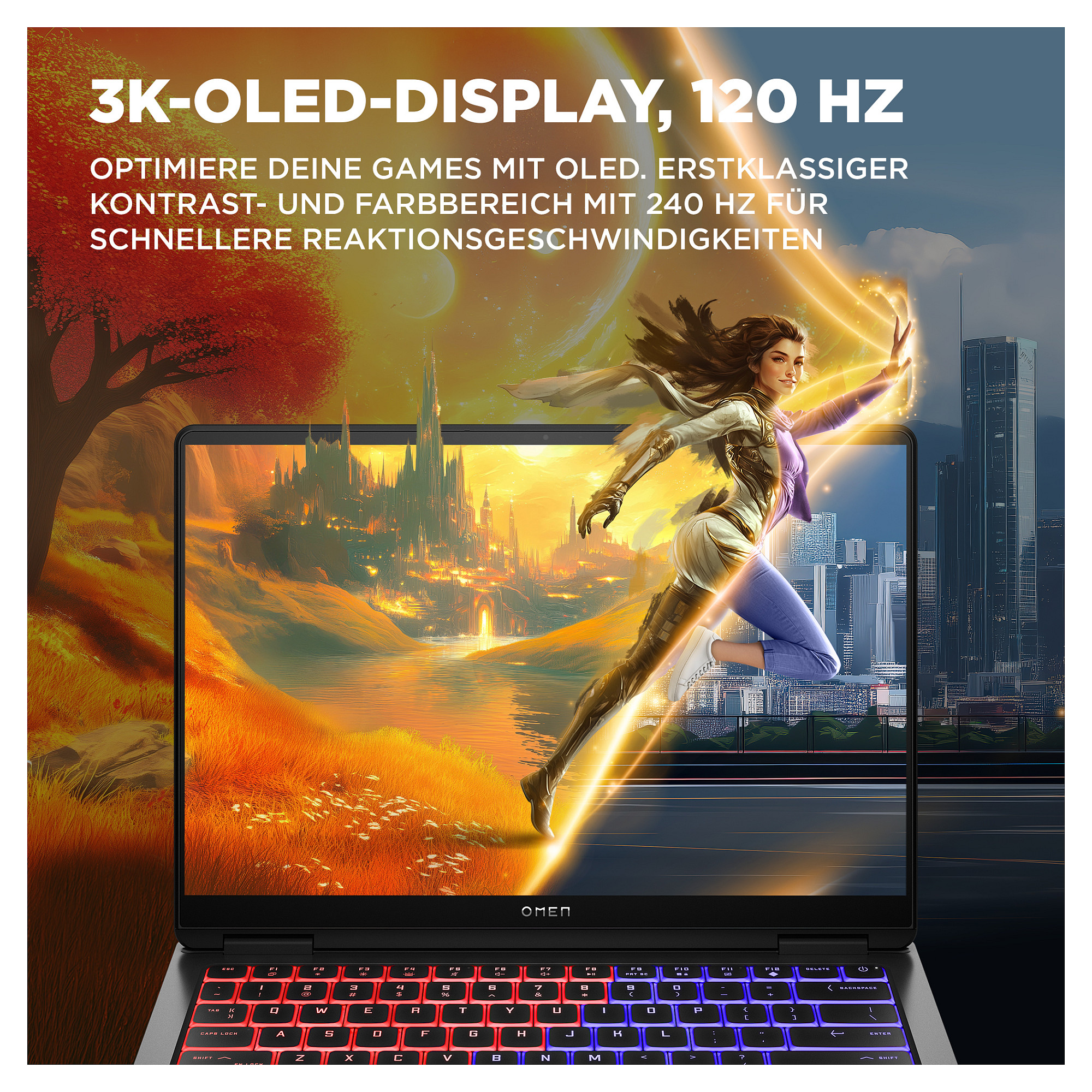 Laptop HP OMEN Transcend 14-fb1075ng (14", 3K OLED, Intel Core Ultra 7 255H, 32GB, 1TB SSD, GeForce RTX 5060, Windows 11) – internacionalna non HR tipkovnica-10