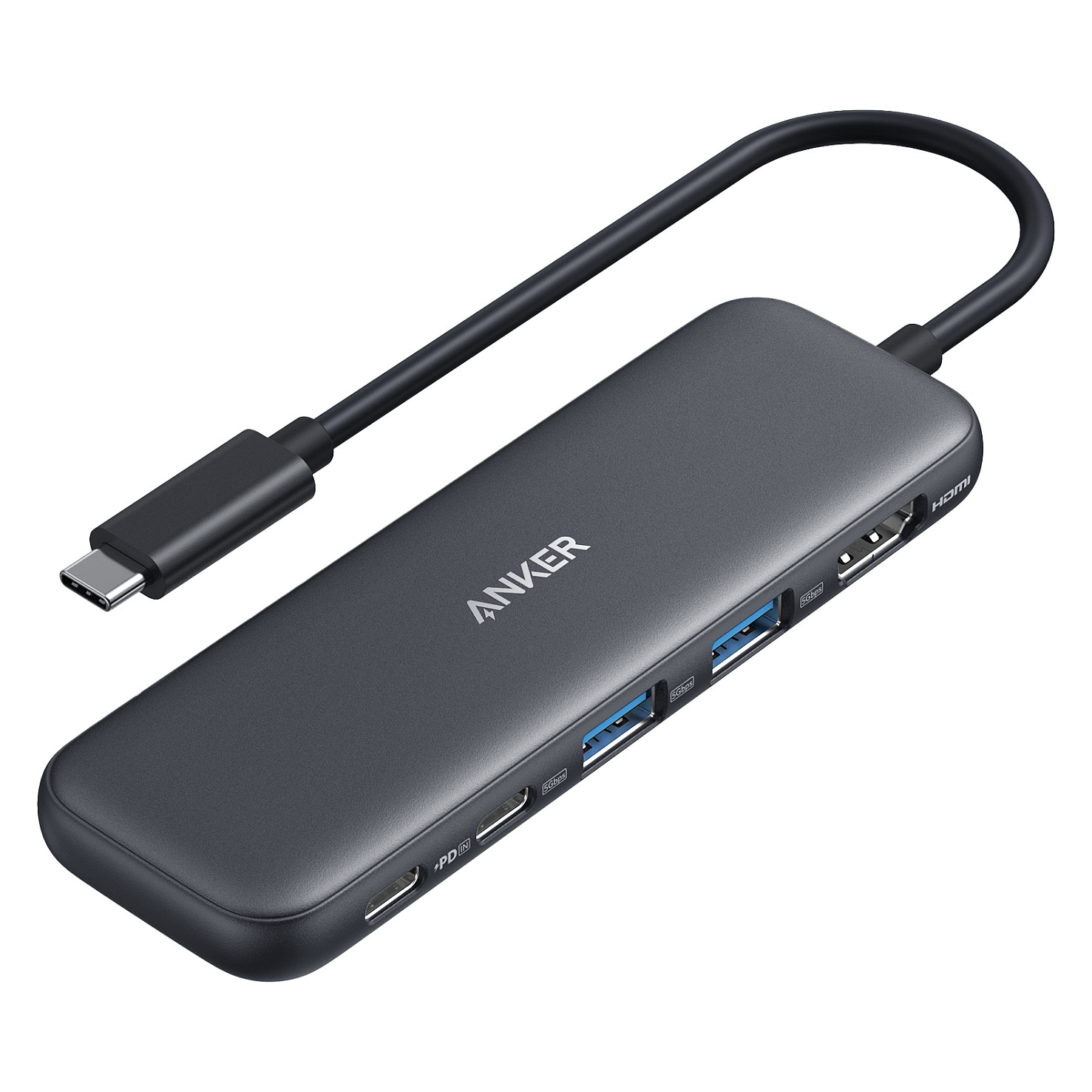 USB-C Hub ANKER 332 (5-u-1, 4K HDMI, 100W Power Delivery, 5 Gbps)-0