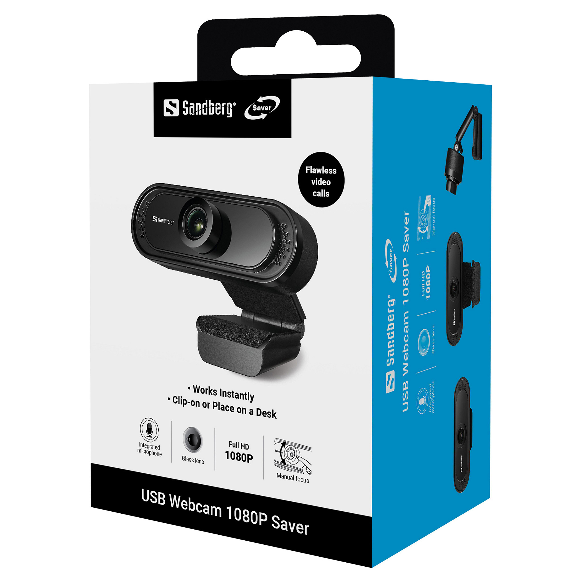 Web kamera SANDBERG Saver USB 1080p (Full HD, 30 fps, ugrađeni mikrofon)-5