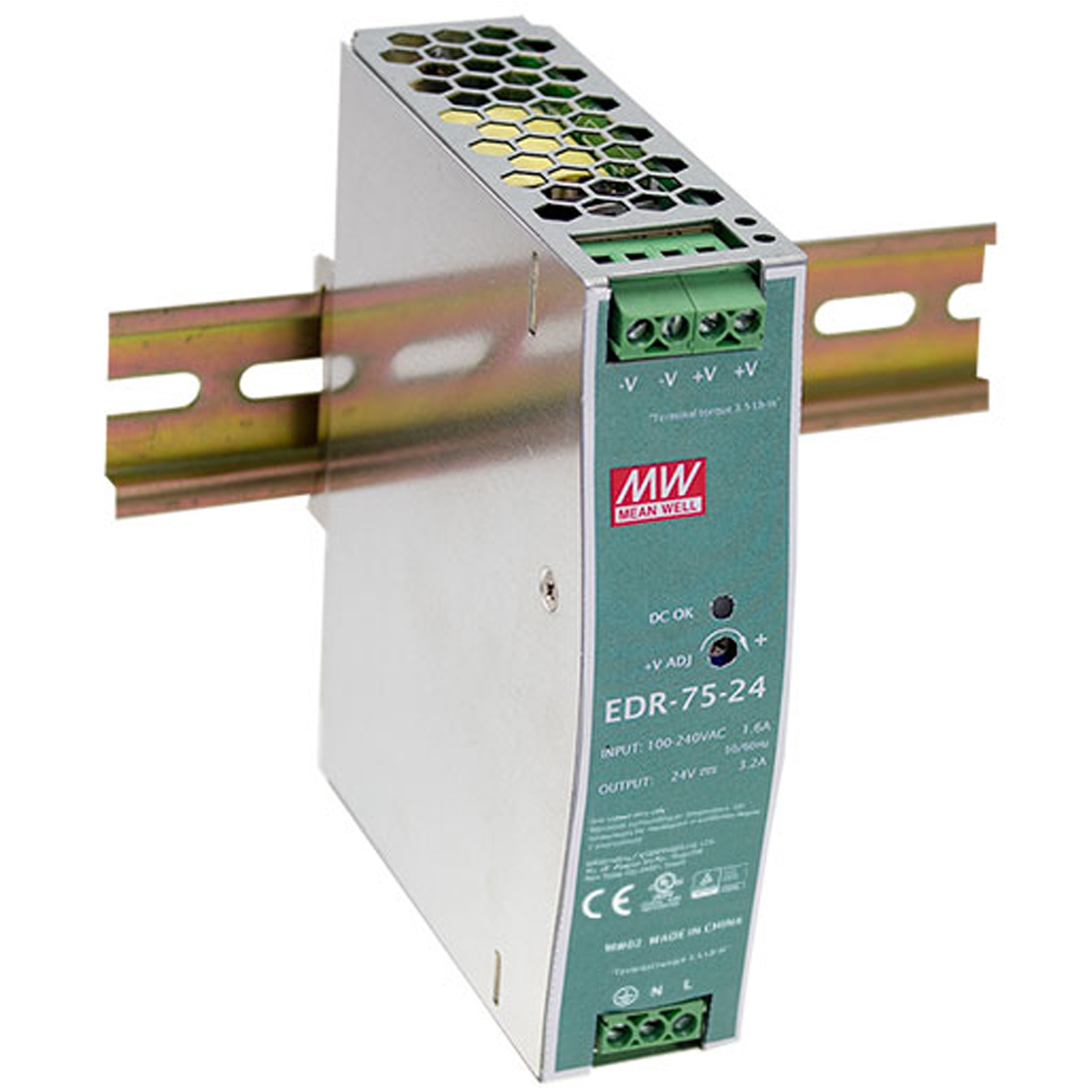 Industrijsko napajanje LEVELONE POW-4821 (48VDC, 75W, DIN-rail, PoE)-0