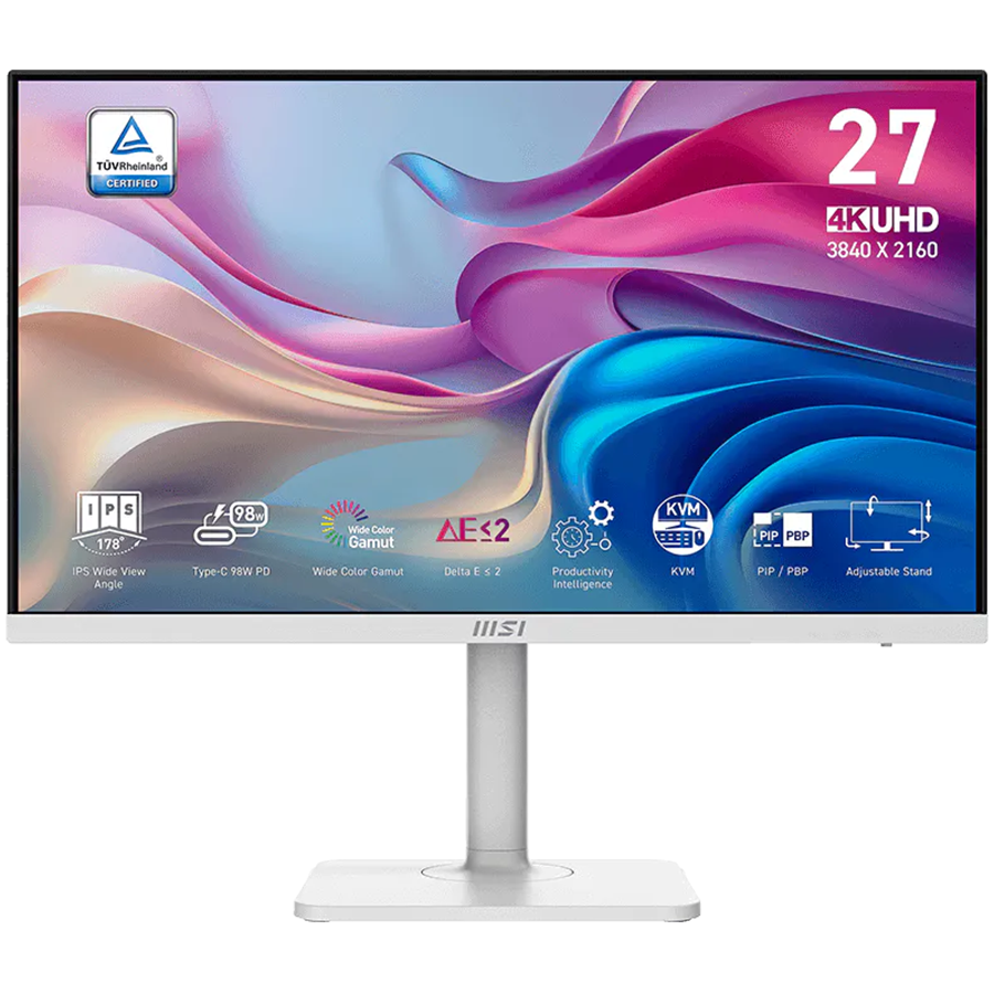 Monitor MSI MODERN MD272UPHW (27" IPS, UHD 4K, 60Hz, USB-C, bijeli)