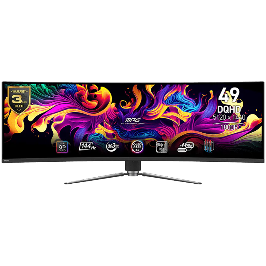 Gaming Monitor MSI MPG 491CQP QD-OLED (49", DQHD, 144Hz, QD-OLED, 1800R)