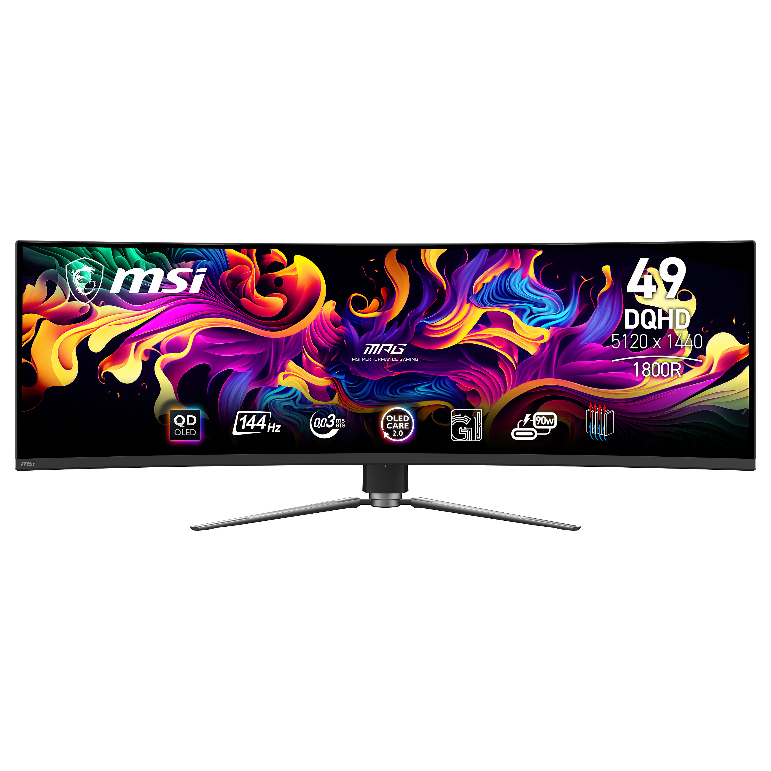 Gaming Monitor MSI MPG 491CQP QD-OLED (49", DQHD, 144Hz, QD-OLED, 1800R)-7