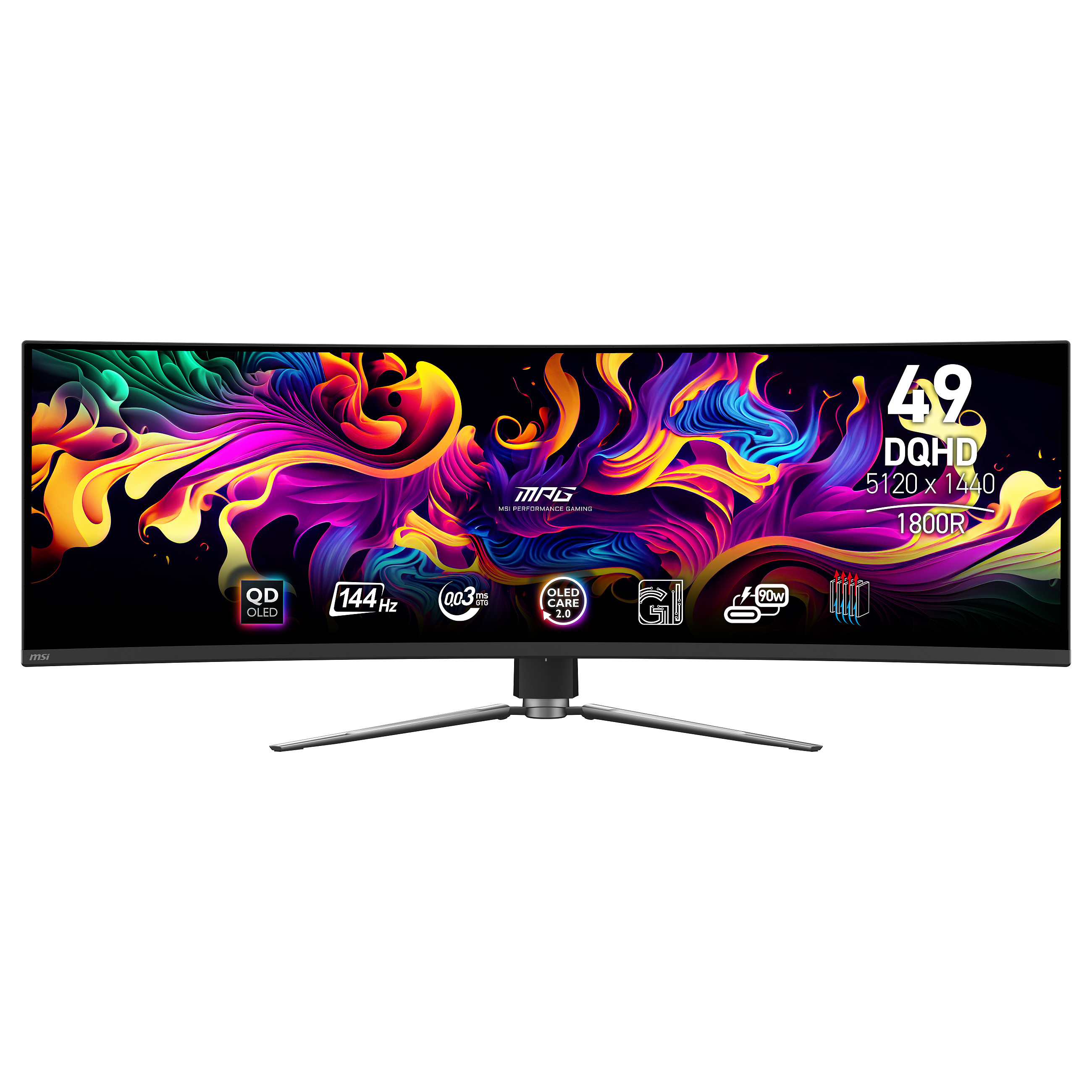 Gaming Monitor MSI MPG 491CQP QD-OLED (49", DQHD, 144Hz, QD-OLED, 1800R)-8
