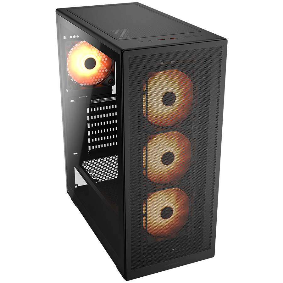 PC kućište COUGAR GAMING MX220 RGB (Mid Tower, crno)-1