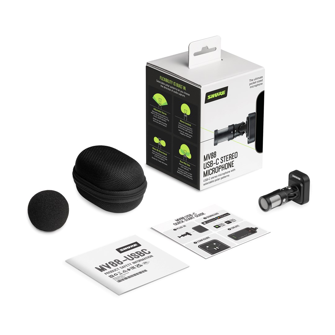 Digitalni stereo kondenzatorski mikrofon SHURE MV88+ Video Kit (USB-C)-5
