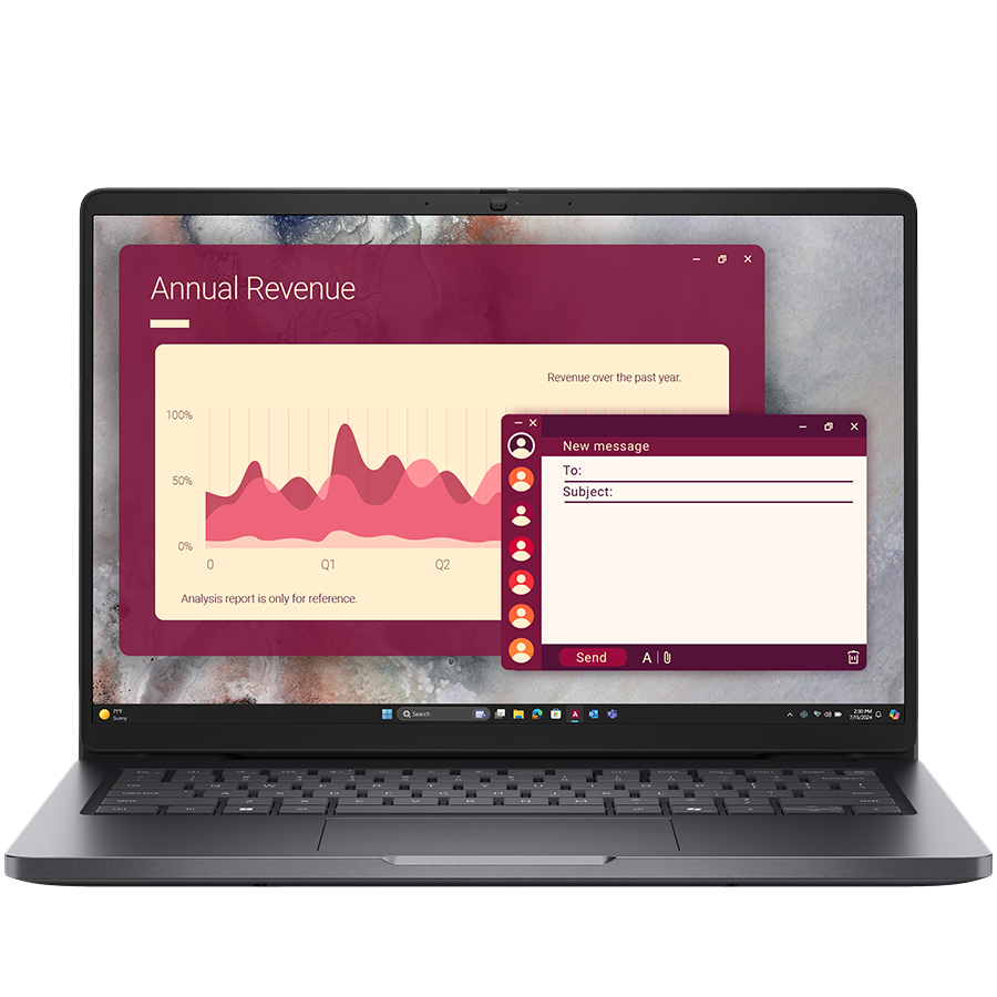 Prijenosno računalo DELL Pro 14 PC14250 (14" FHD+, Intel Core Ultra 5 235U, 16GB DDR5, 512GB SSD, Win11 Pro)