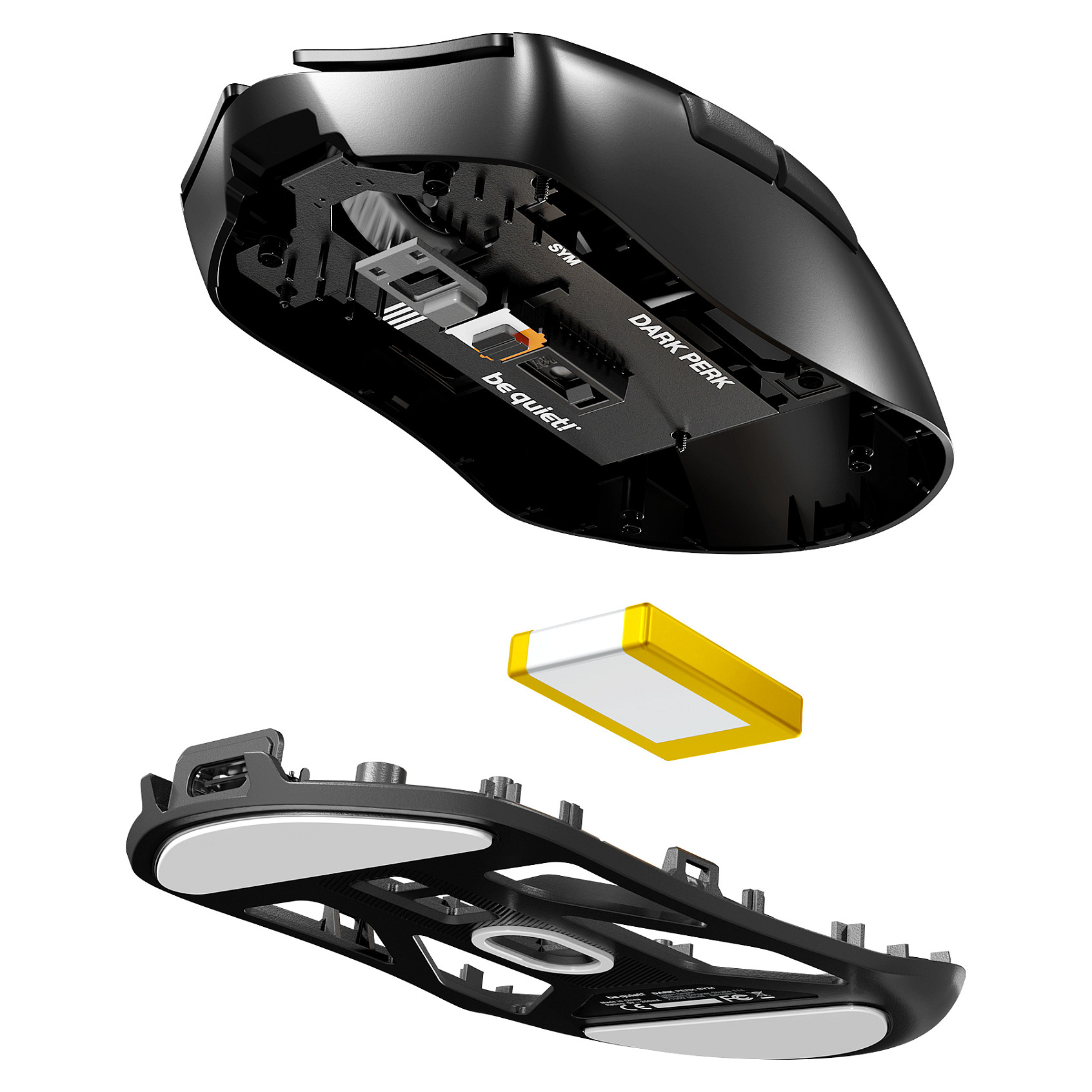 Bežični gaming miš BE QUIET! Dark Perk Sym (55g, 32000 DPI, 8000Hz, 2.4GHz)-5