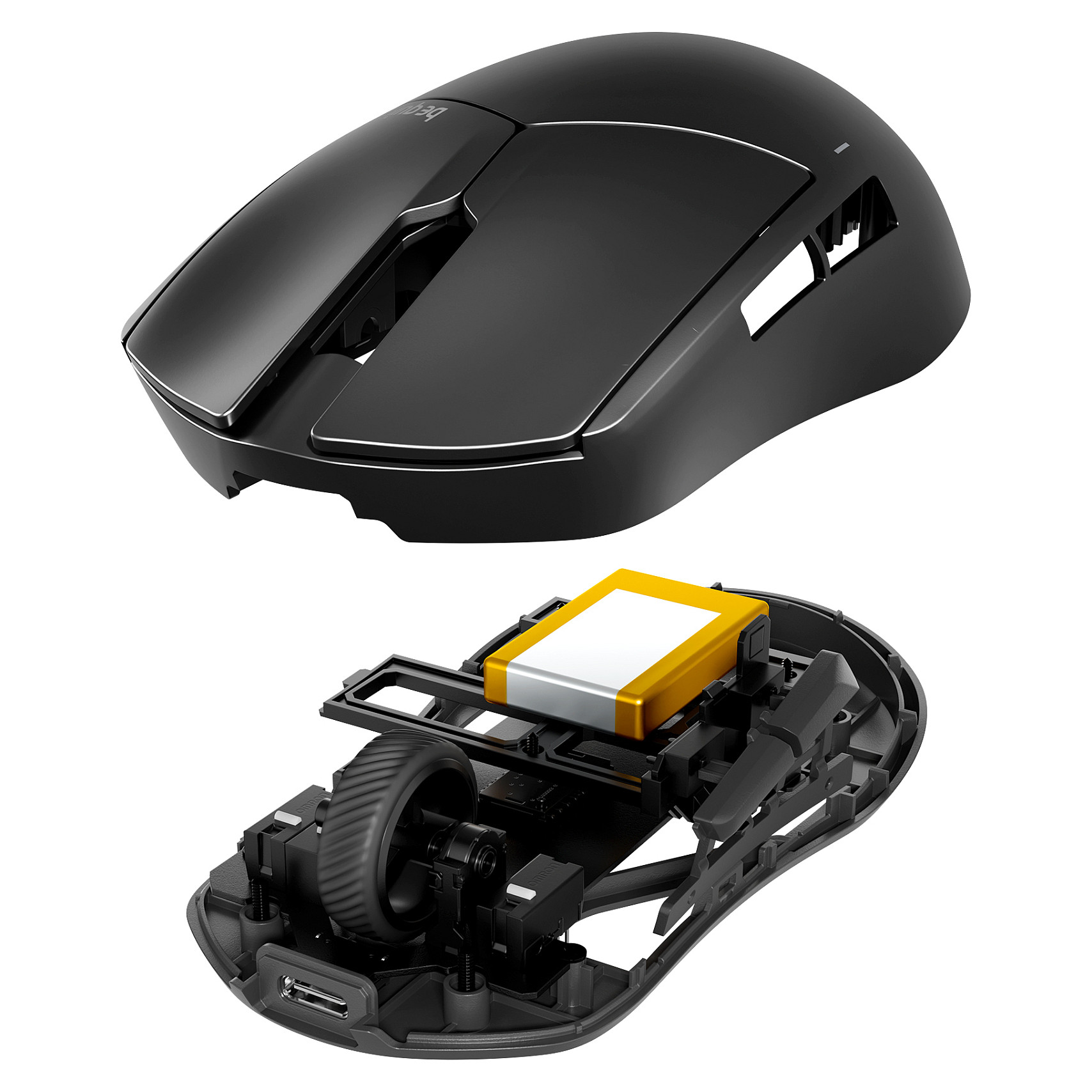 Bežični gaming miš BE QUIET! Dark Perk Sym (55g, 32000 DPI, 8000Hz, 2.4GHz)-6