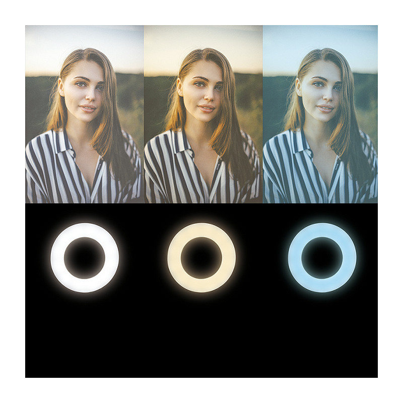 Držač za mobitel LOGILINK s Ring Light svjetlom (8.5cm)-6