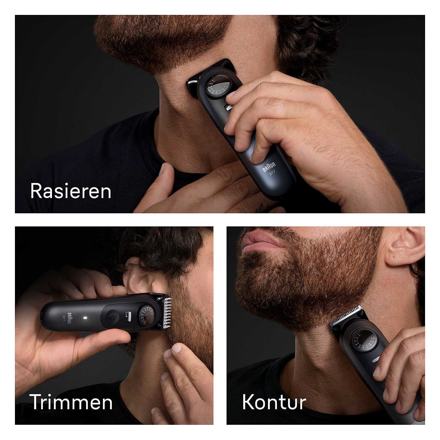 Trimer za bradu BRAUN Series 7 BT7520 (baterija/struja, tamno plava metalik, 6 nastavaka)-4